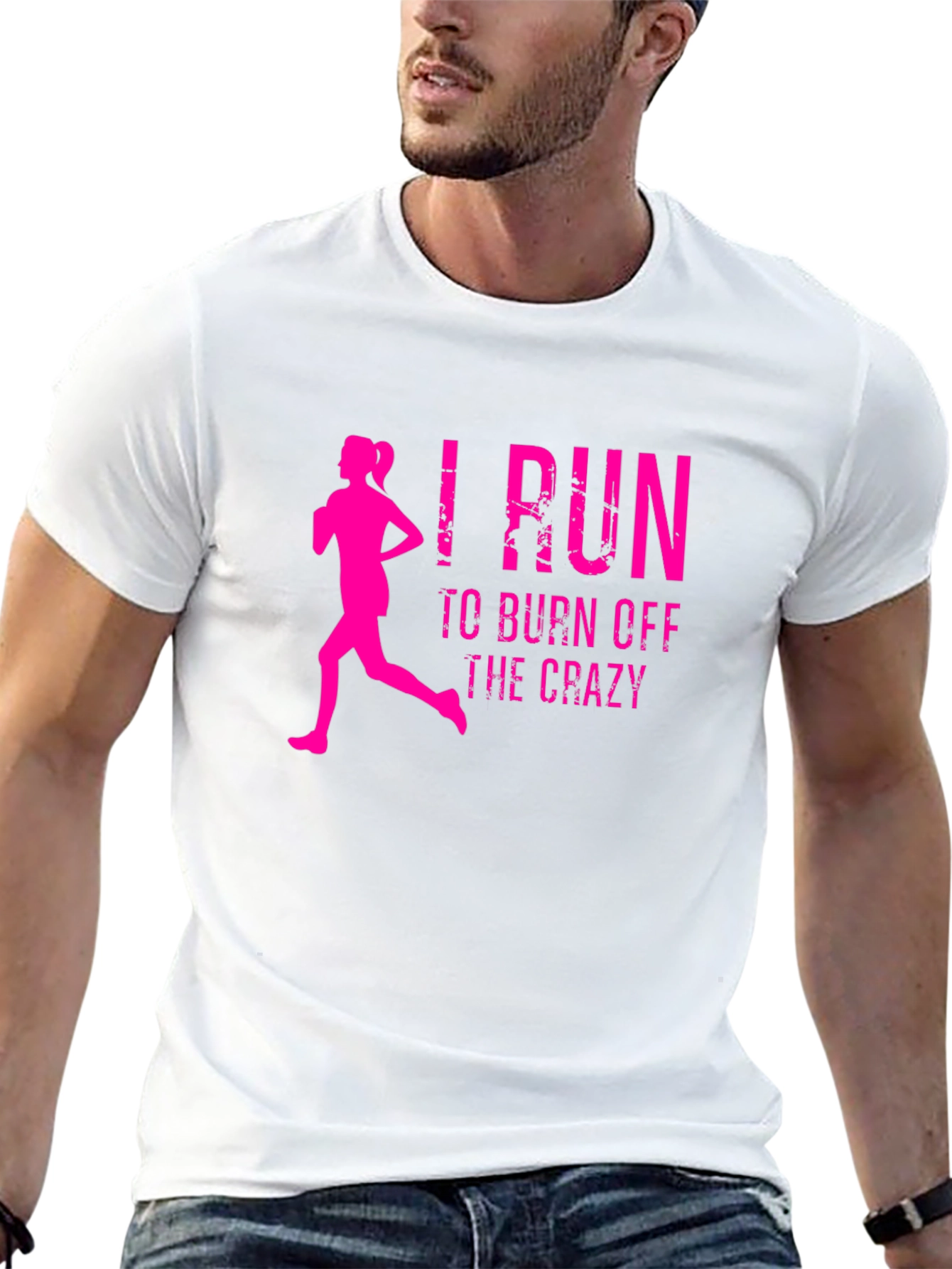 I Run To Burn Off The Crazy Graphic Tee