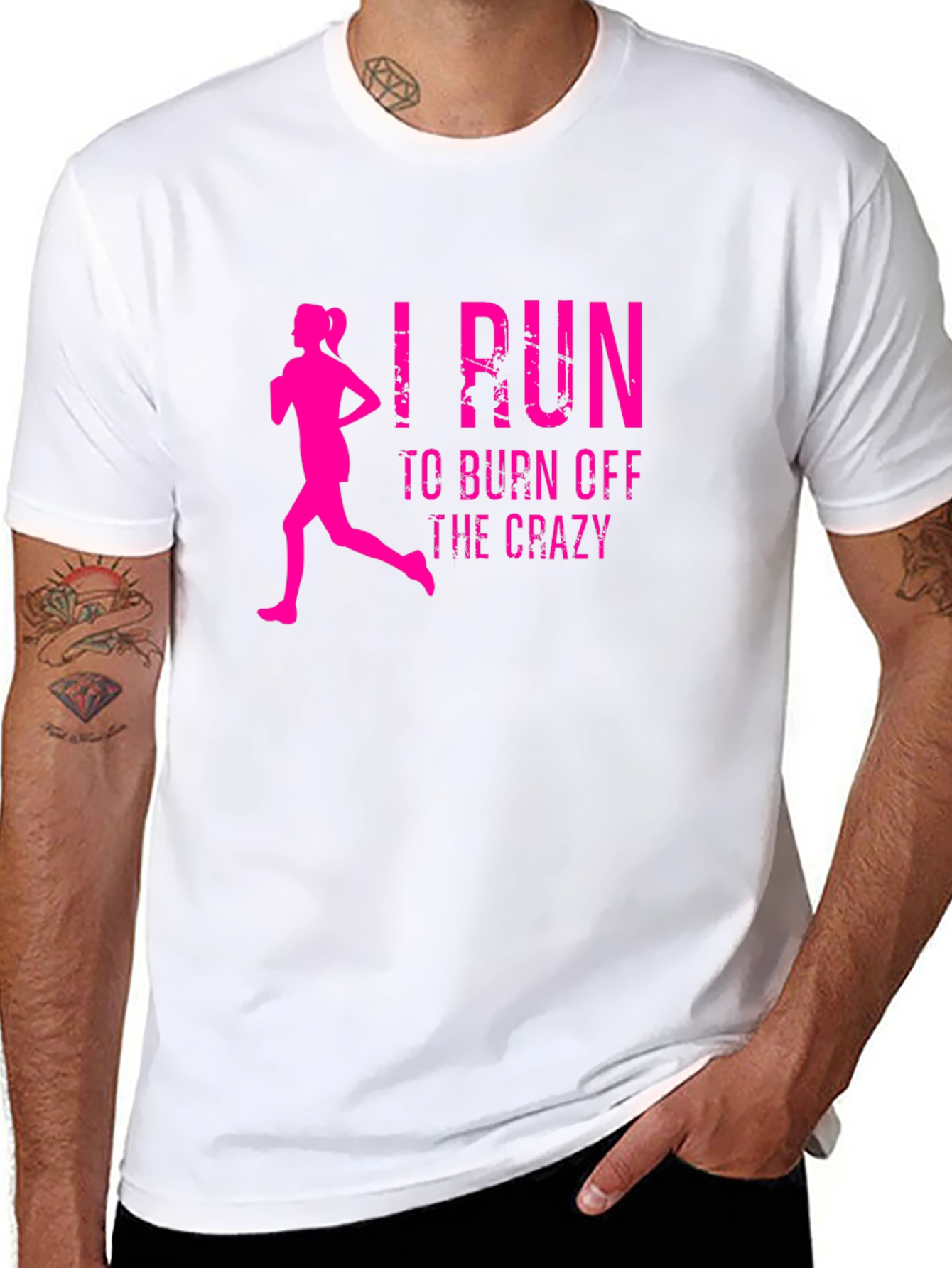 I Run To Burn Off The Crazy Graphic Tee