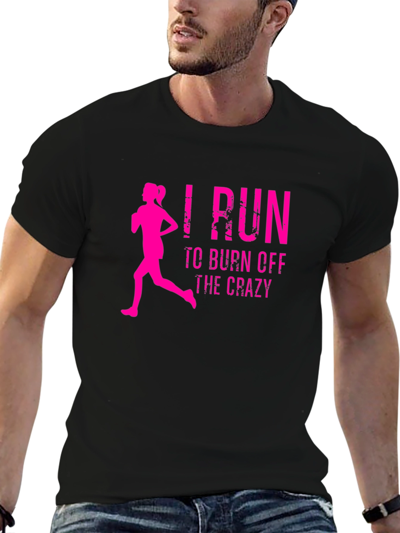 I Run To Burn Off The Crazy Graphic Tee