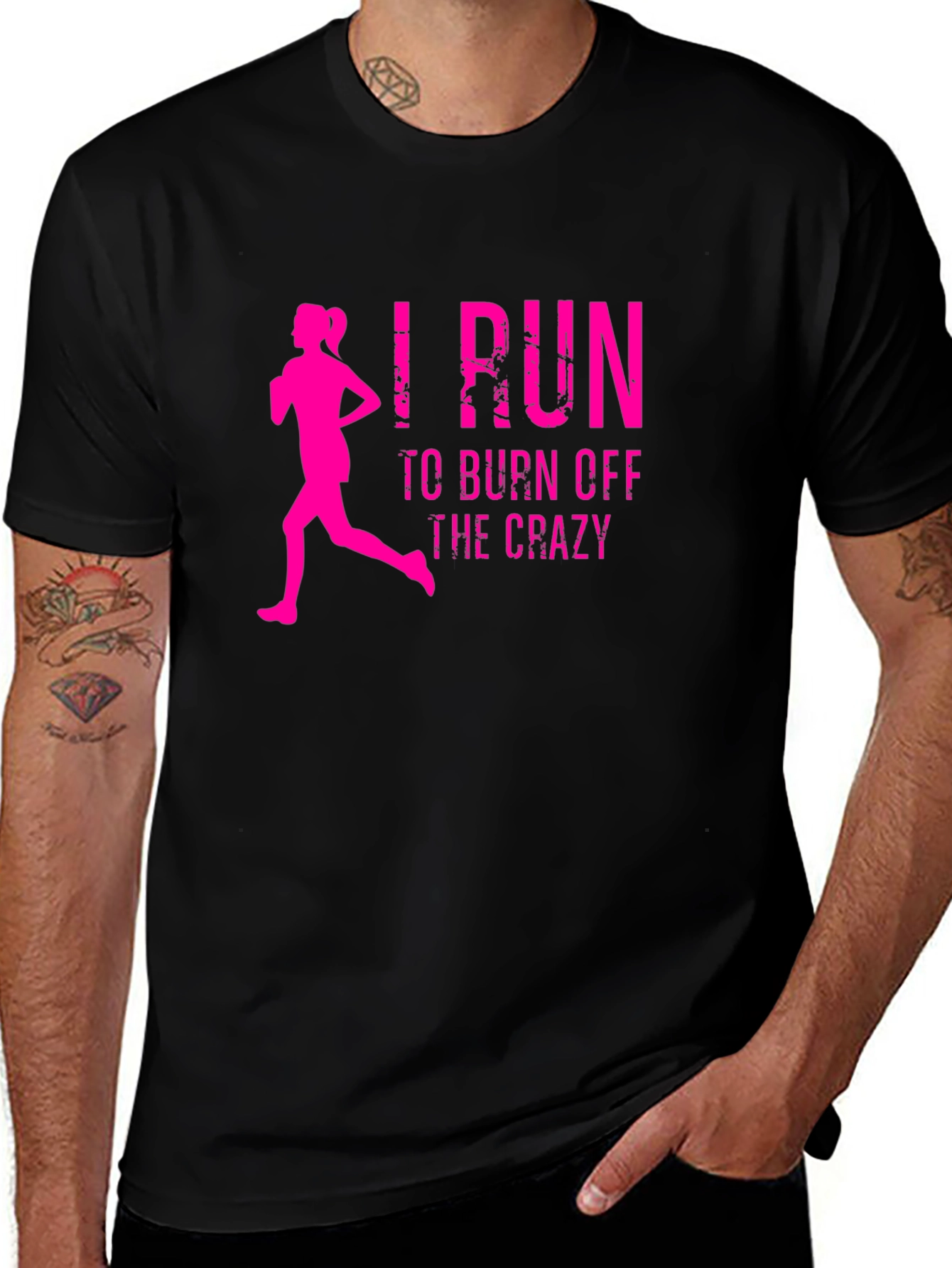 I Run To Burn Off The Crazy Graphic Tee