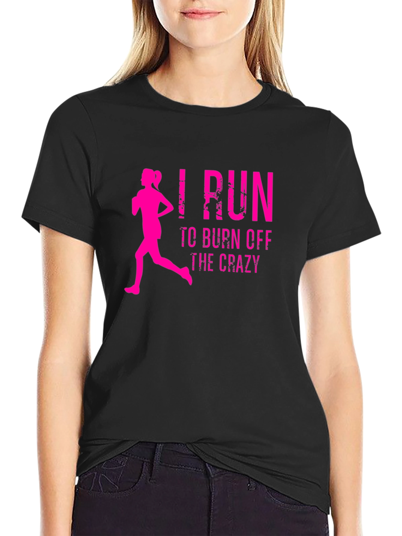 I Run To Burn Off The Crazy Graphic Tee