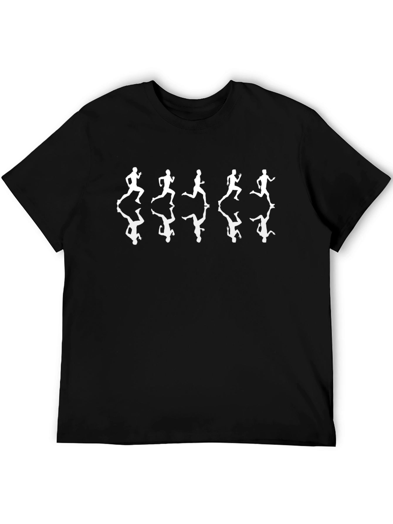 Mens Black Runner Graphic Tee