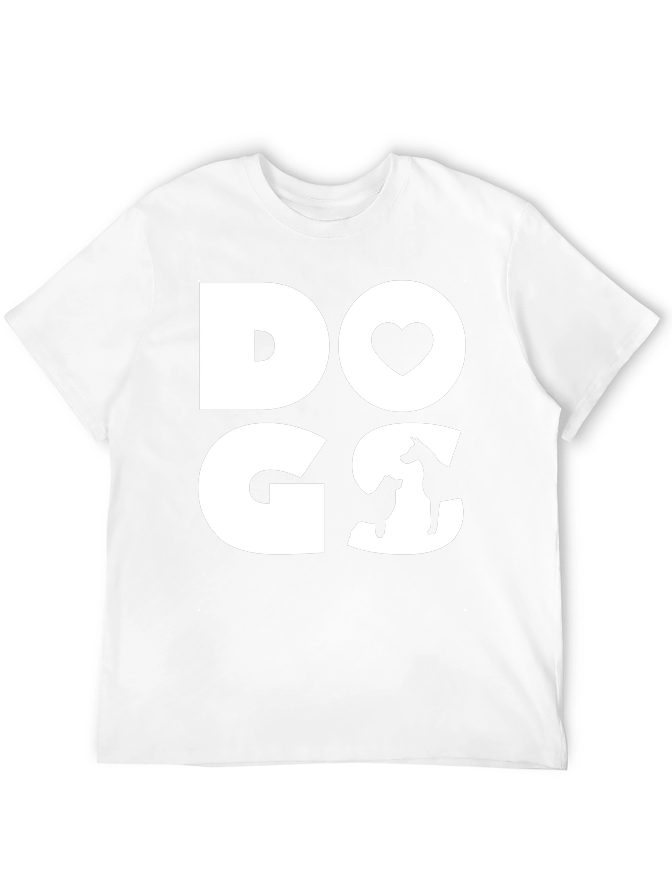 DOGS Love Graphic Tee - Black Cotton Casual T-Shirt