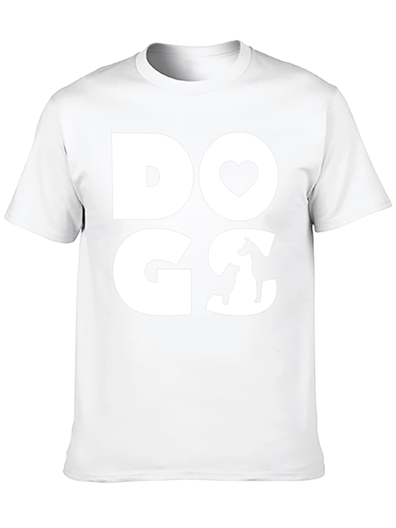 DOGS Love Graphic Tee - Black Cotton Casual T-Shirt