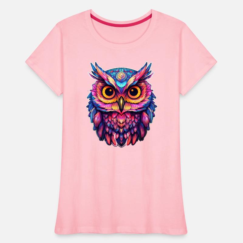 Luminous Nocturne: Holographic Owl Splendor