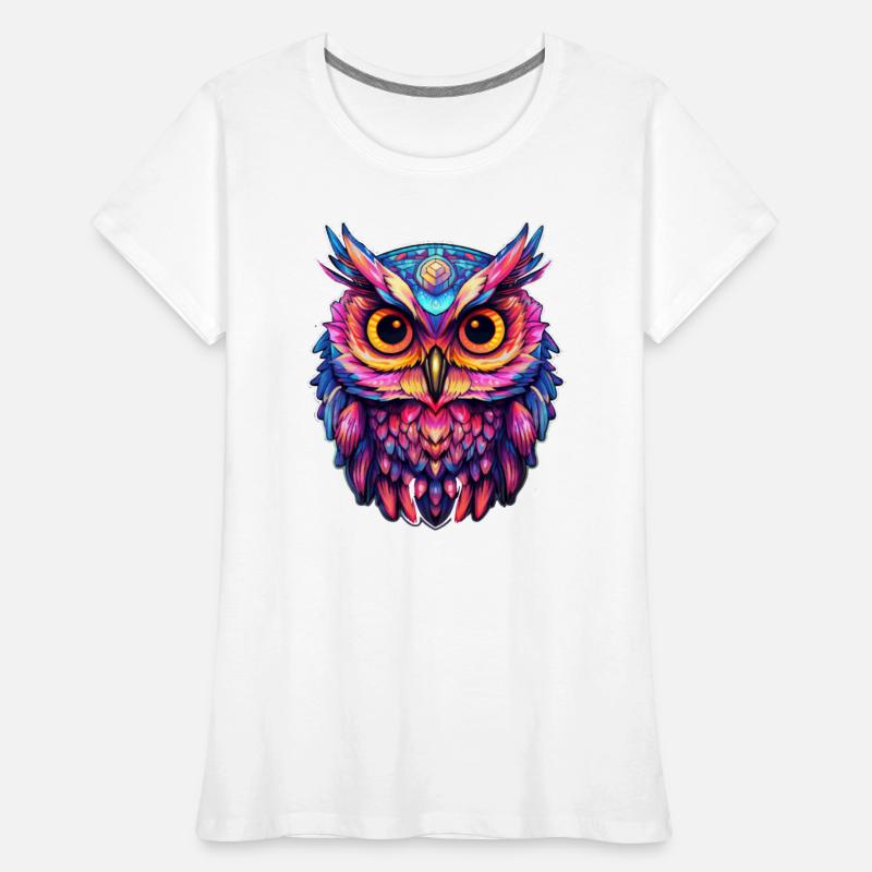 Luminous Nocturne: Holographic Owl Splendor