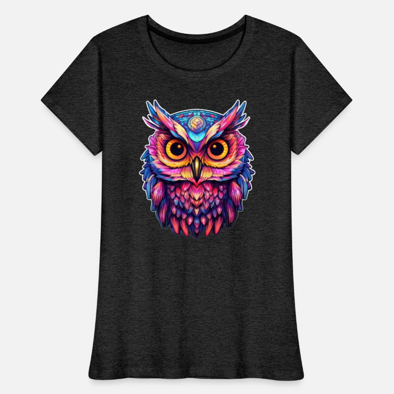 Luminous Nocturne: Holographic Owl Splendor