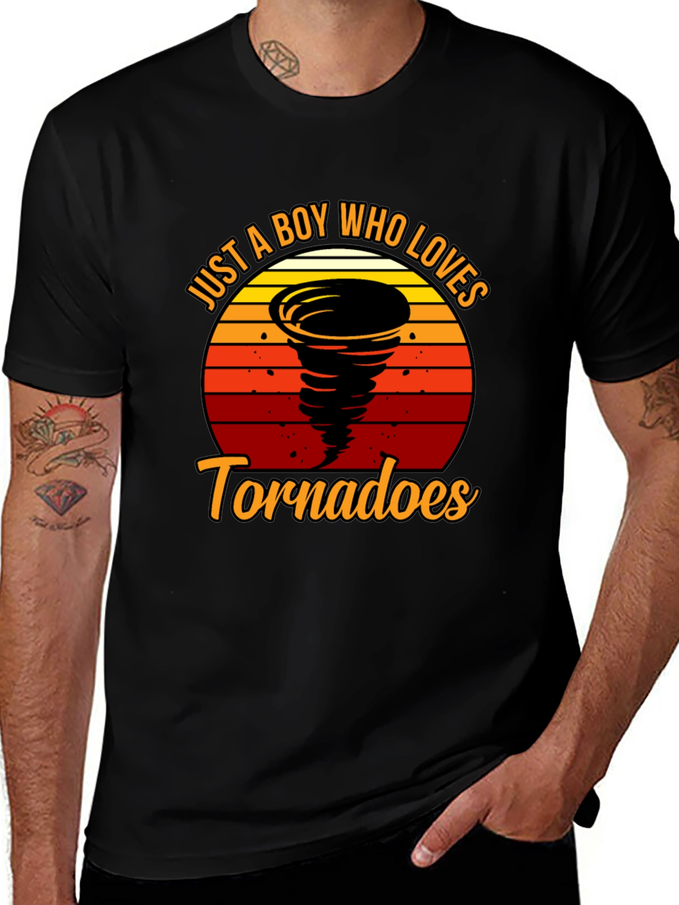 Just A Boy Who Loves Tornadoes T-Shirt
