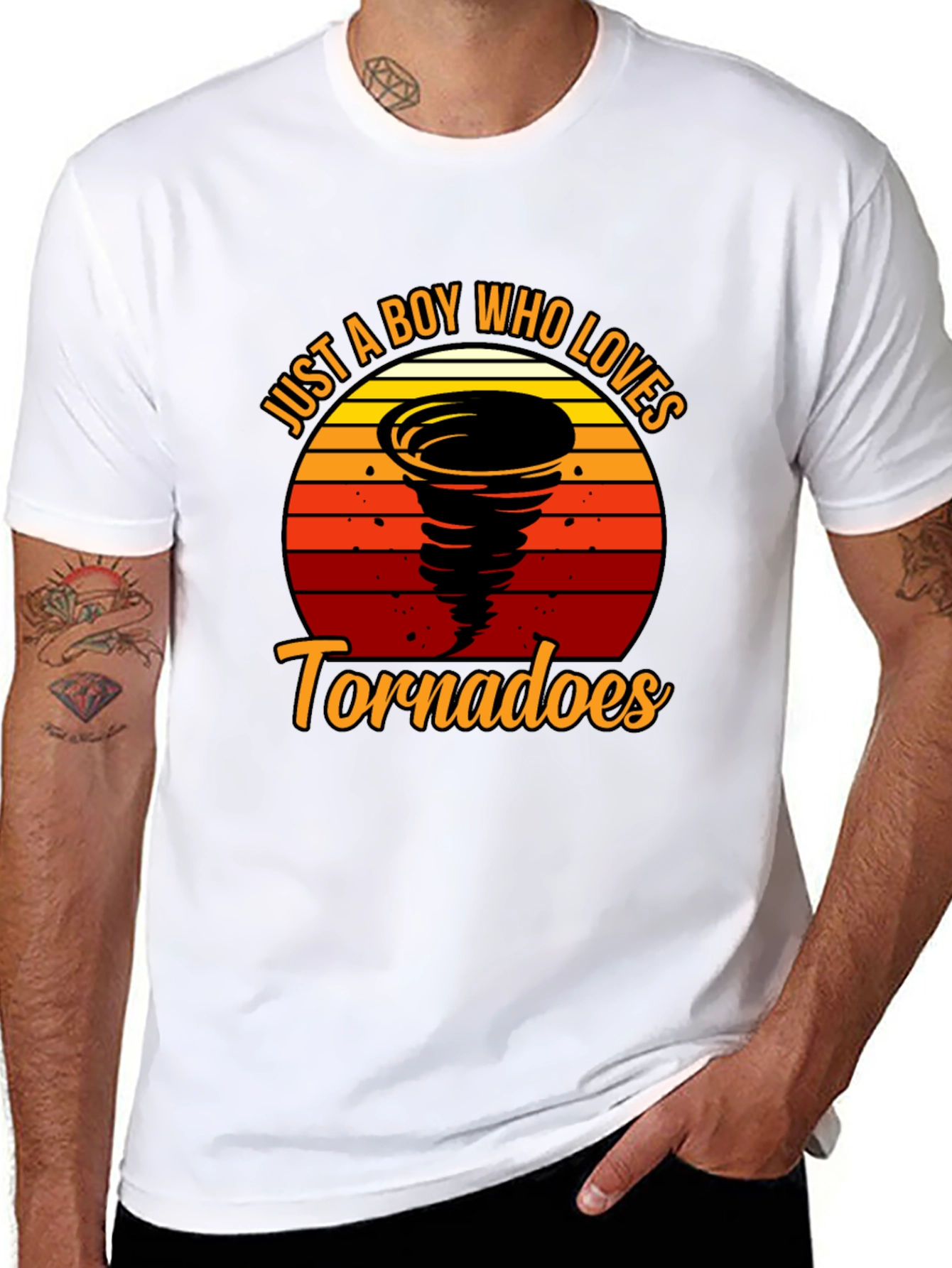 Just A Boy Who Loves Tornadoes T-Shirt