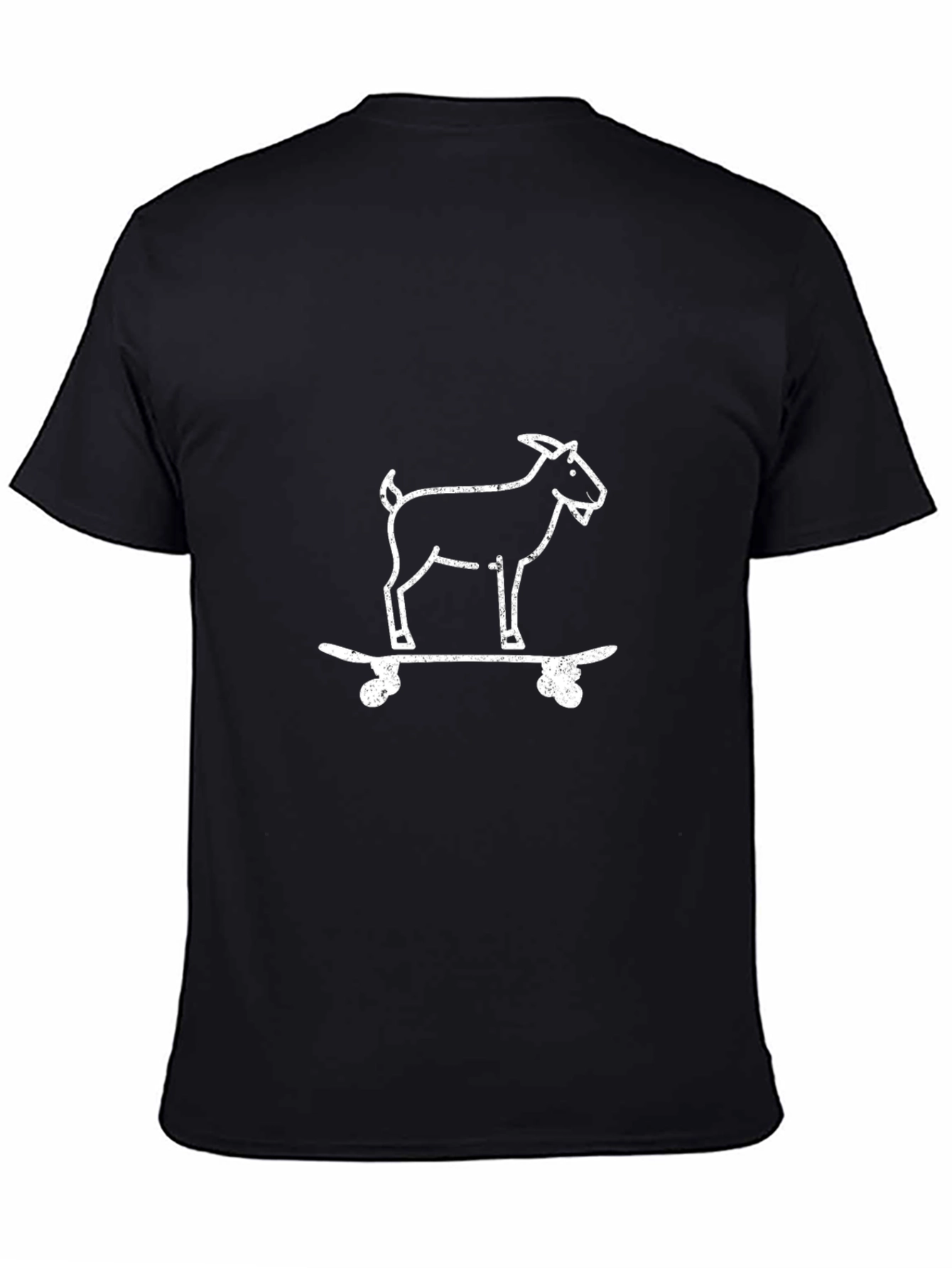 Goat Skateboard T-Shirt - Black Graphic Tee