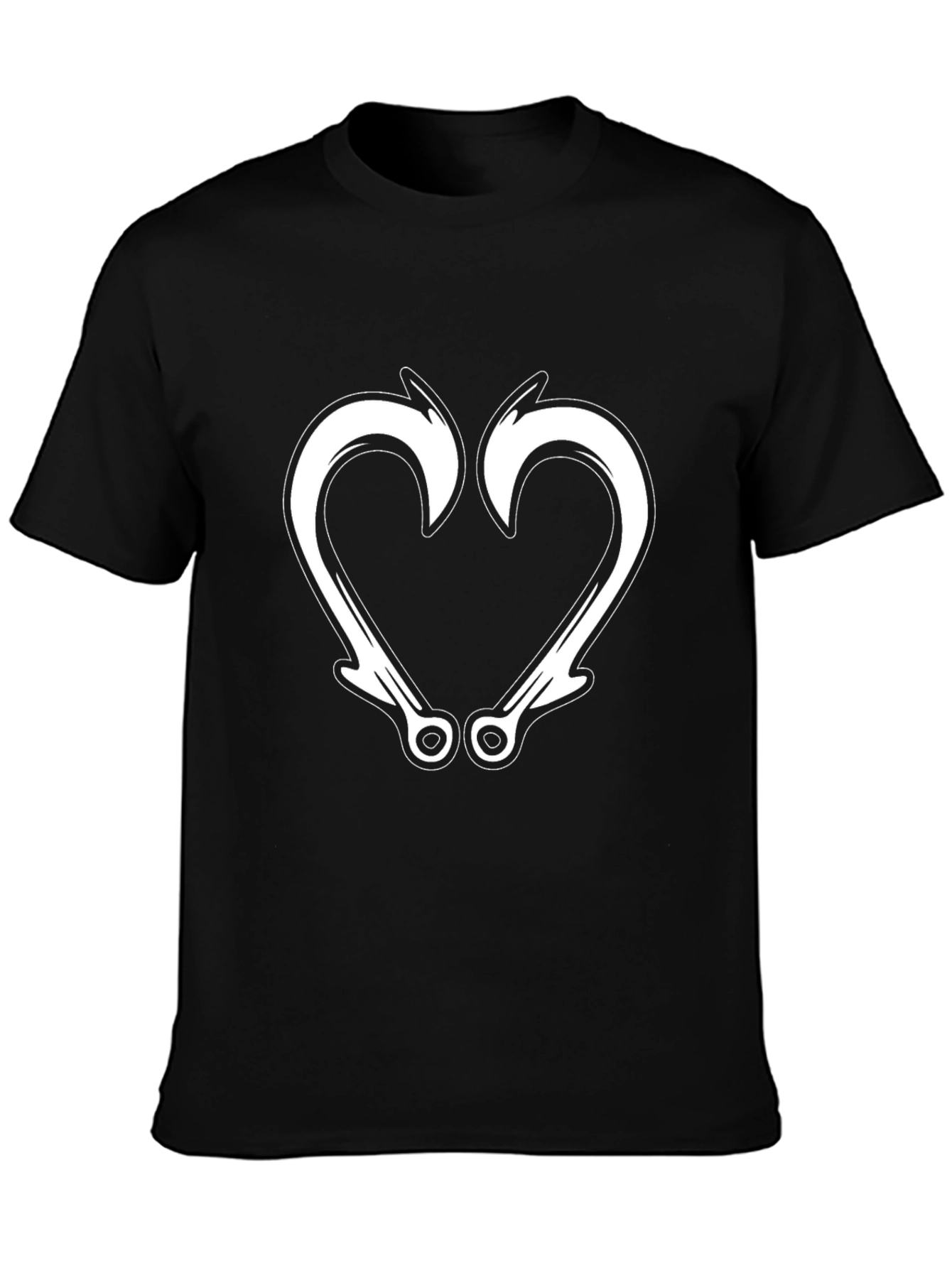 Hooked on Love Graphic Tee - Black