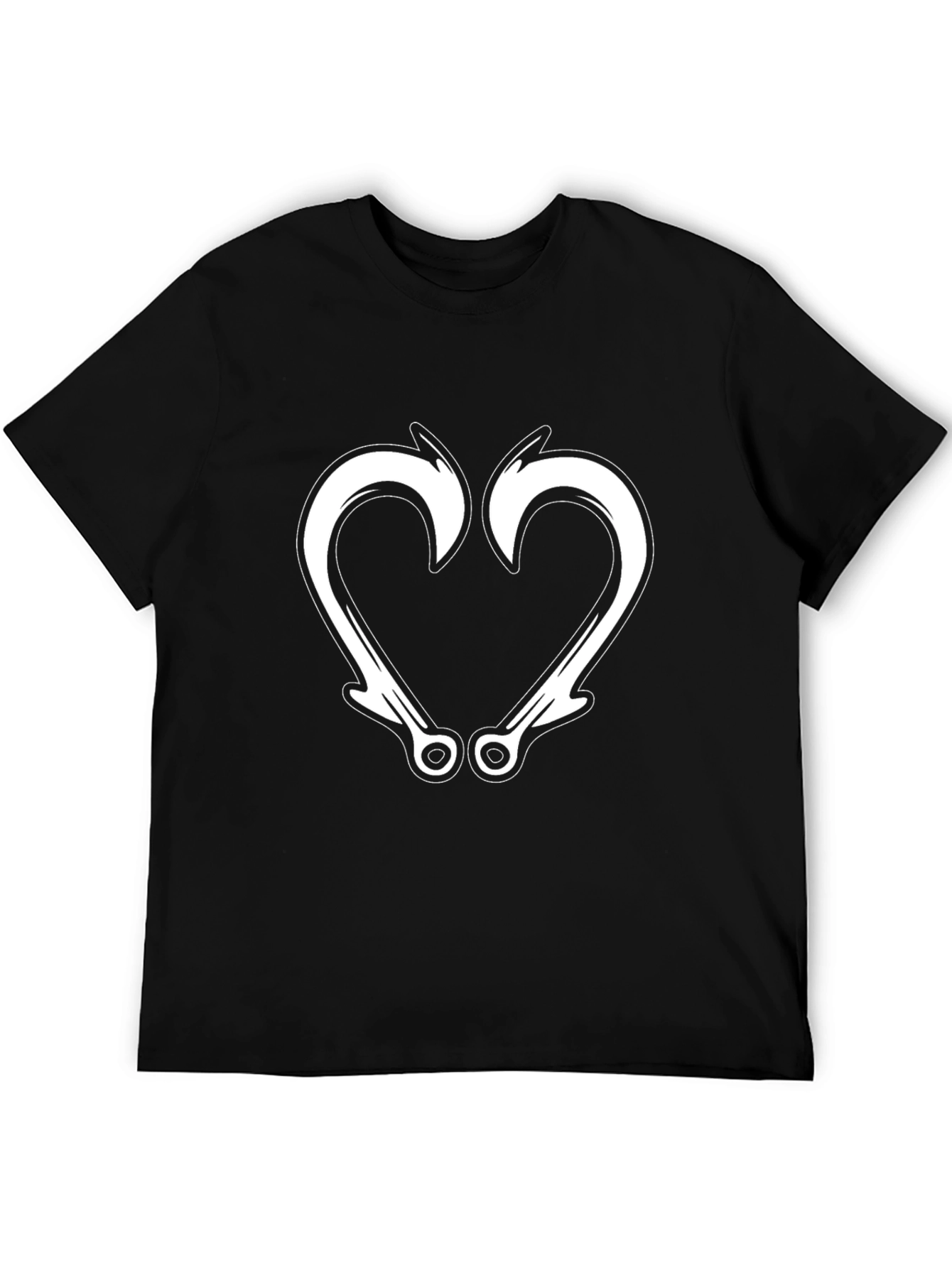 Hooked on Love Graphic Tee - Black