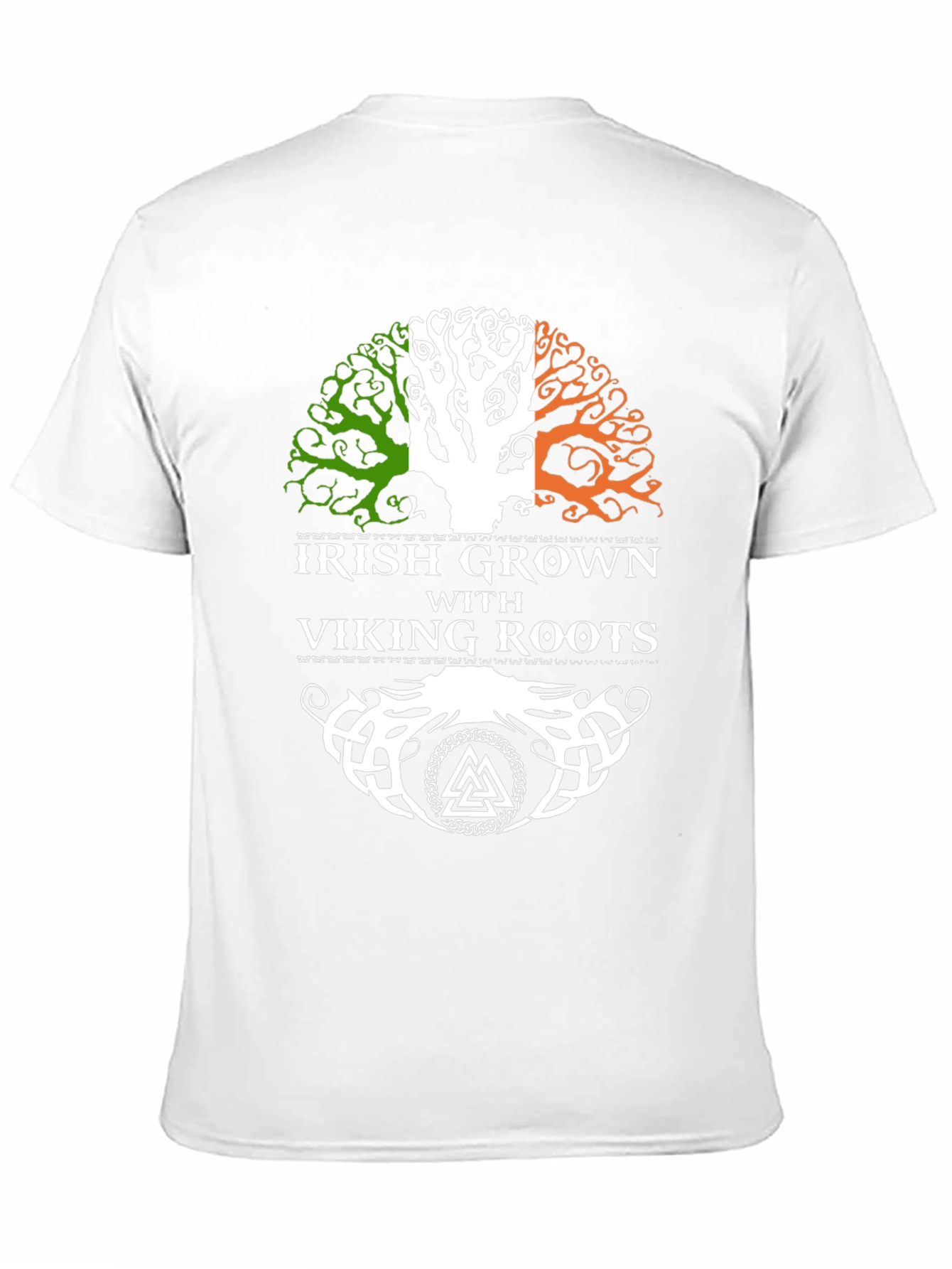 Irish Grown with Viking Roots Black T-Shirt