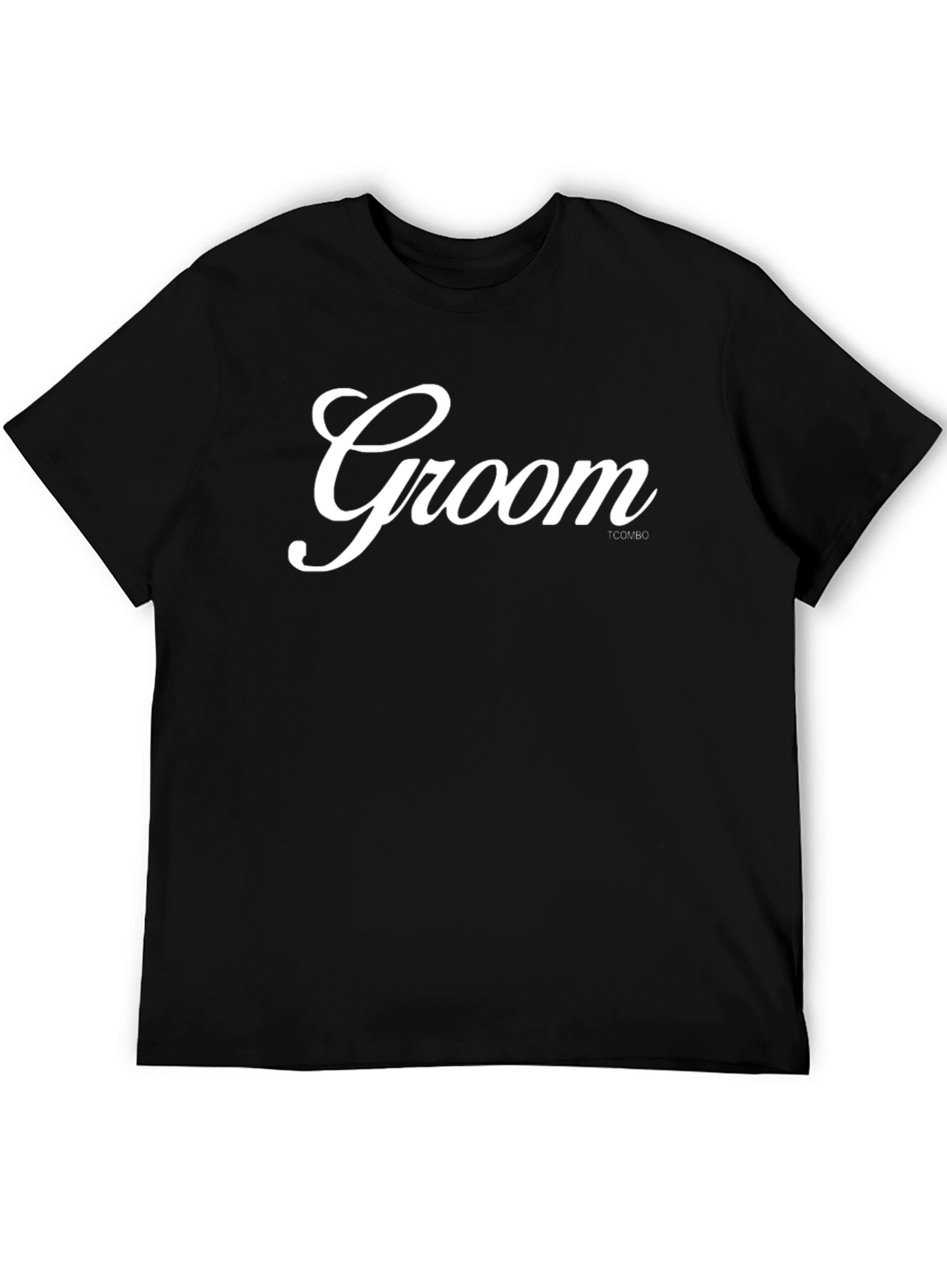 Groom T-Shirt - Black Crew Neck Tee