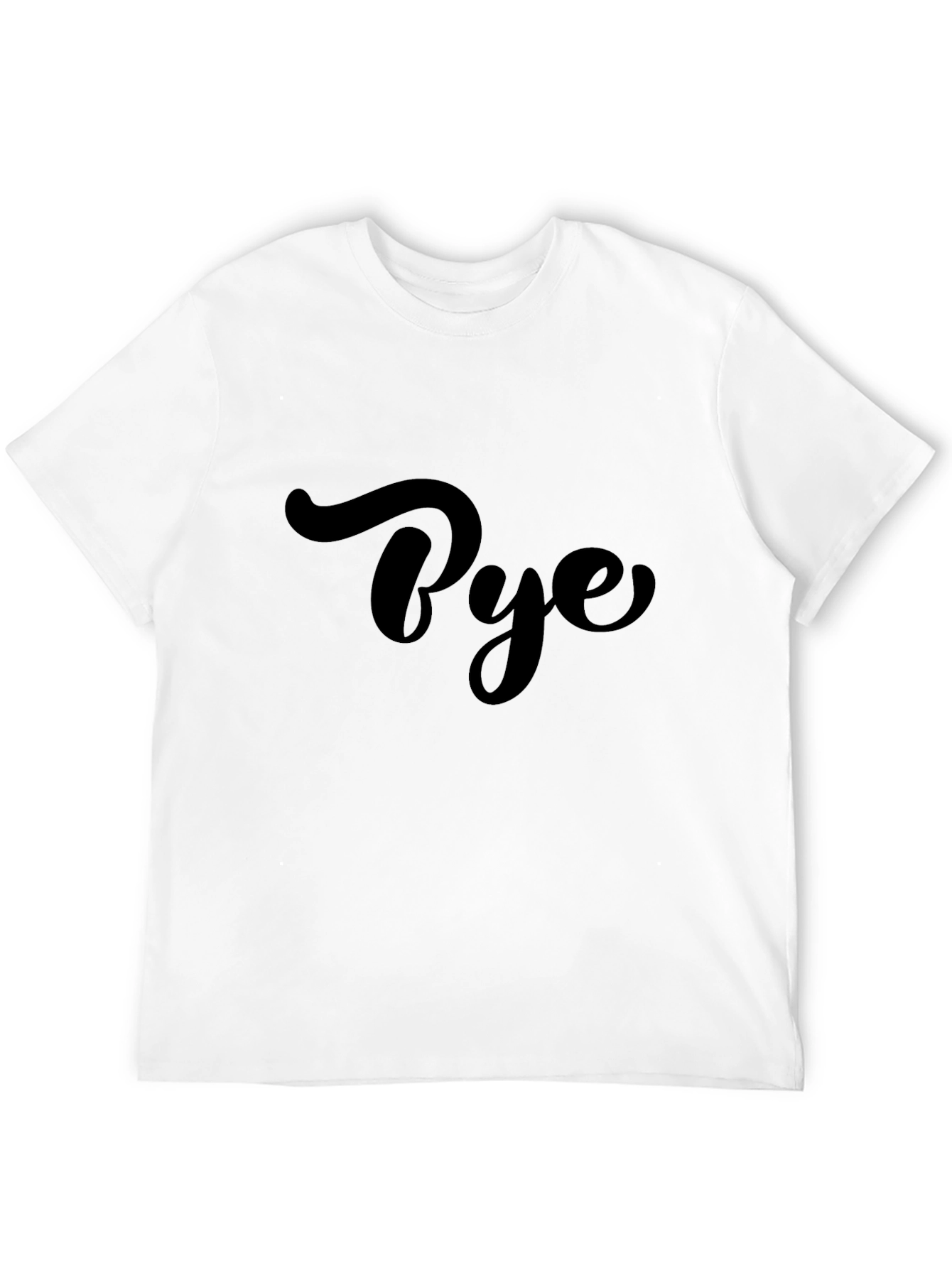 Bye Graphic T-Shirt - Casual Short Sleeve Tee