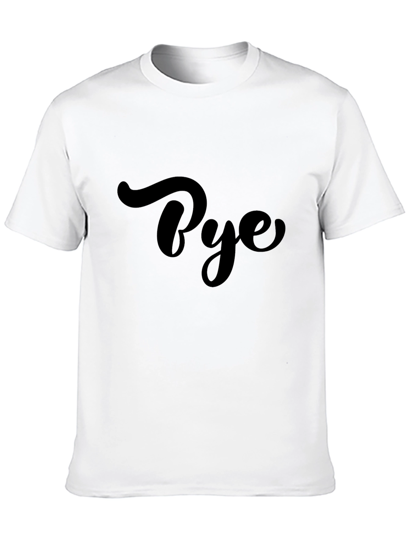 Bye Graphic T-Shirt - Casual Short Sleeve Tee