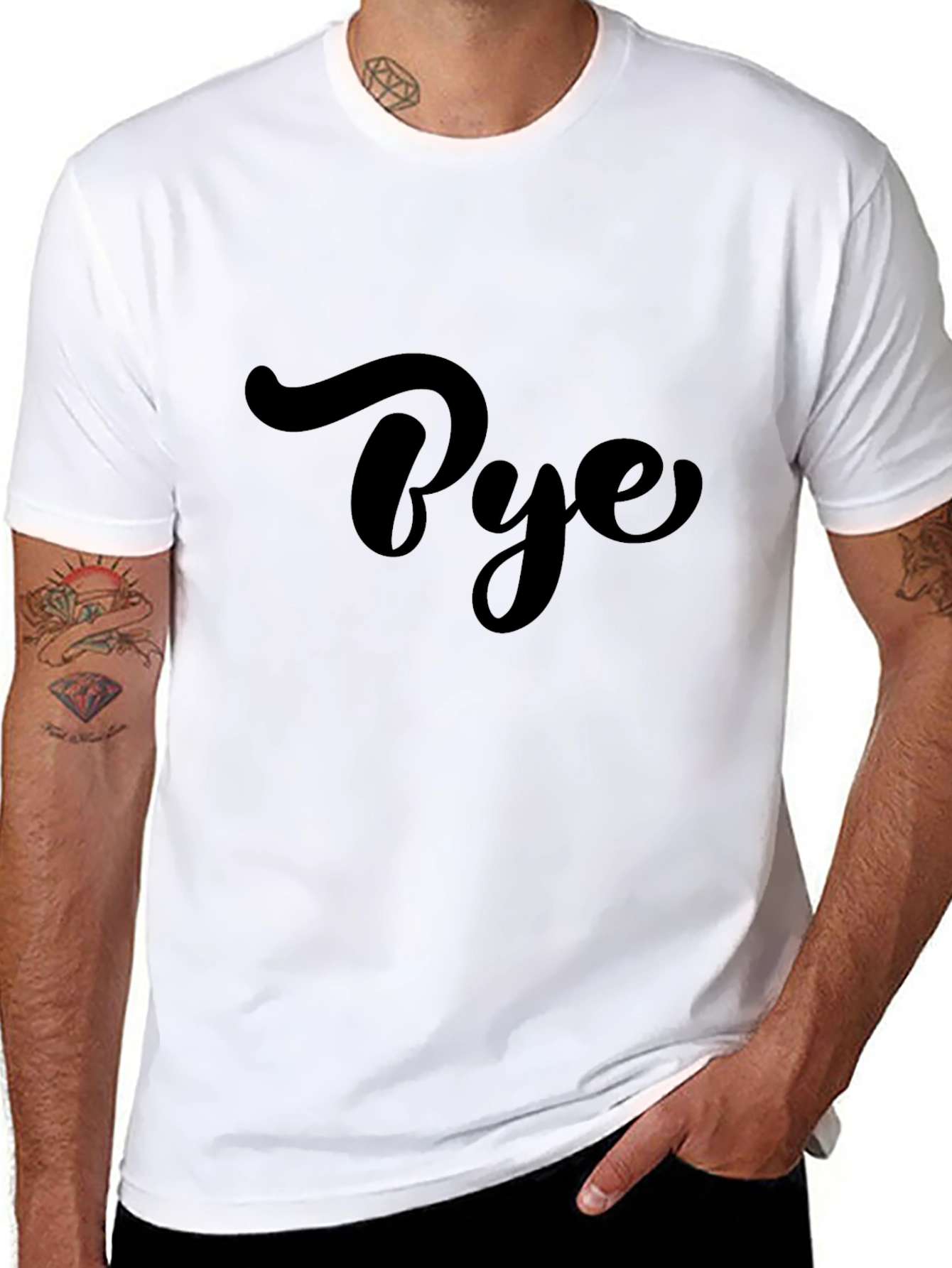 Bye Graphic T-Shirt - Casual Short Sleeve Tee