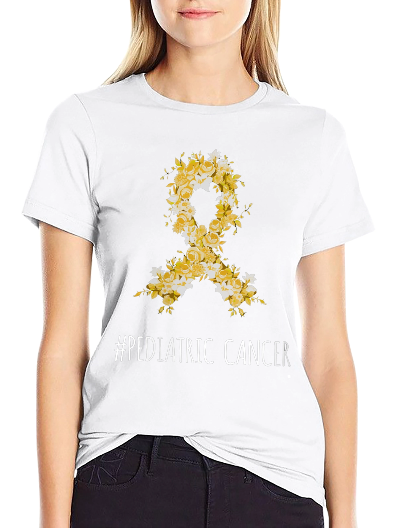 Pediatric Cancer Awareness Ribbon T-Shirt