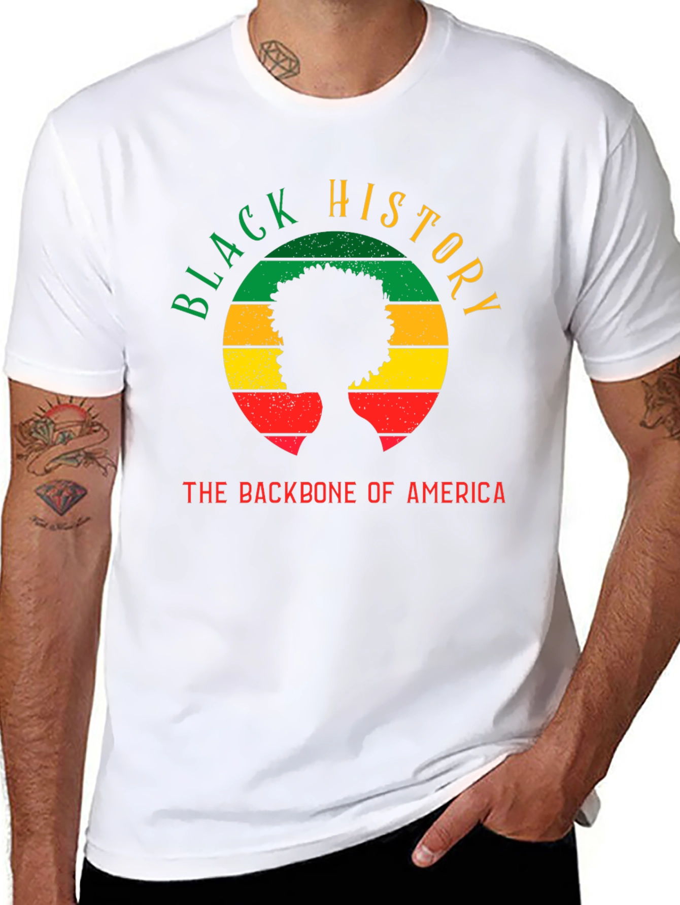 Black History: Backbone of America Graphic Tee