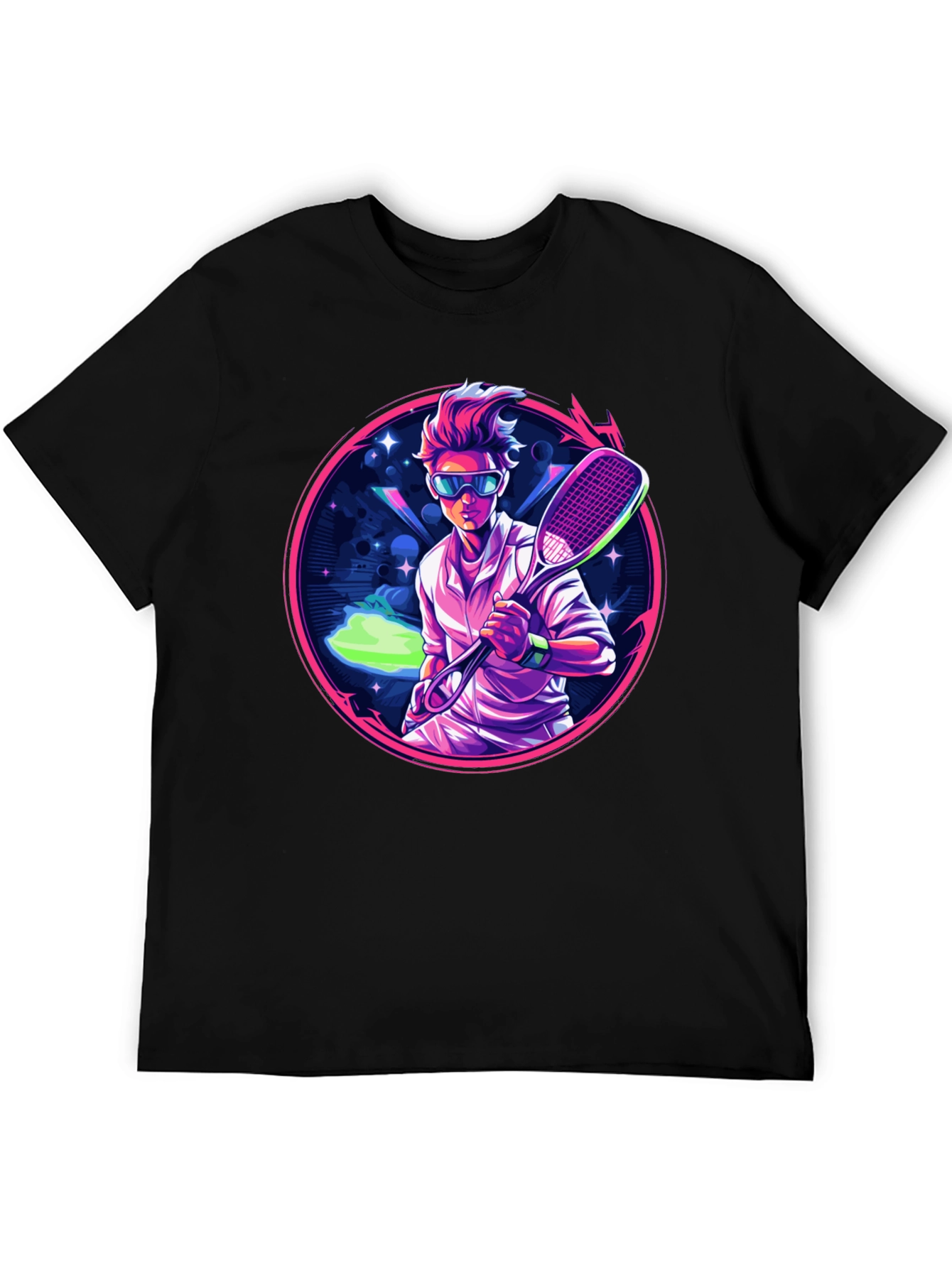 Retro Tennis Player Graphic Tee