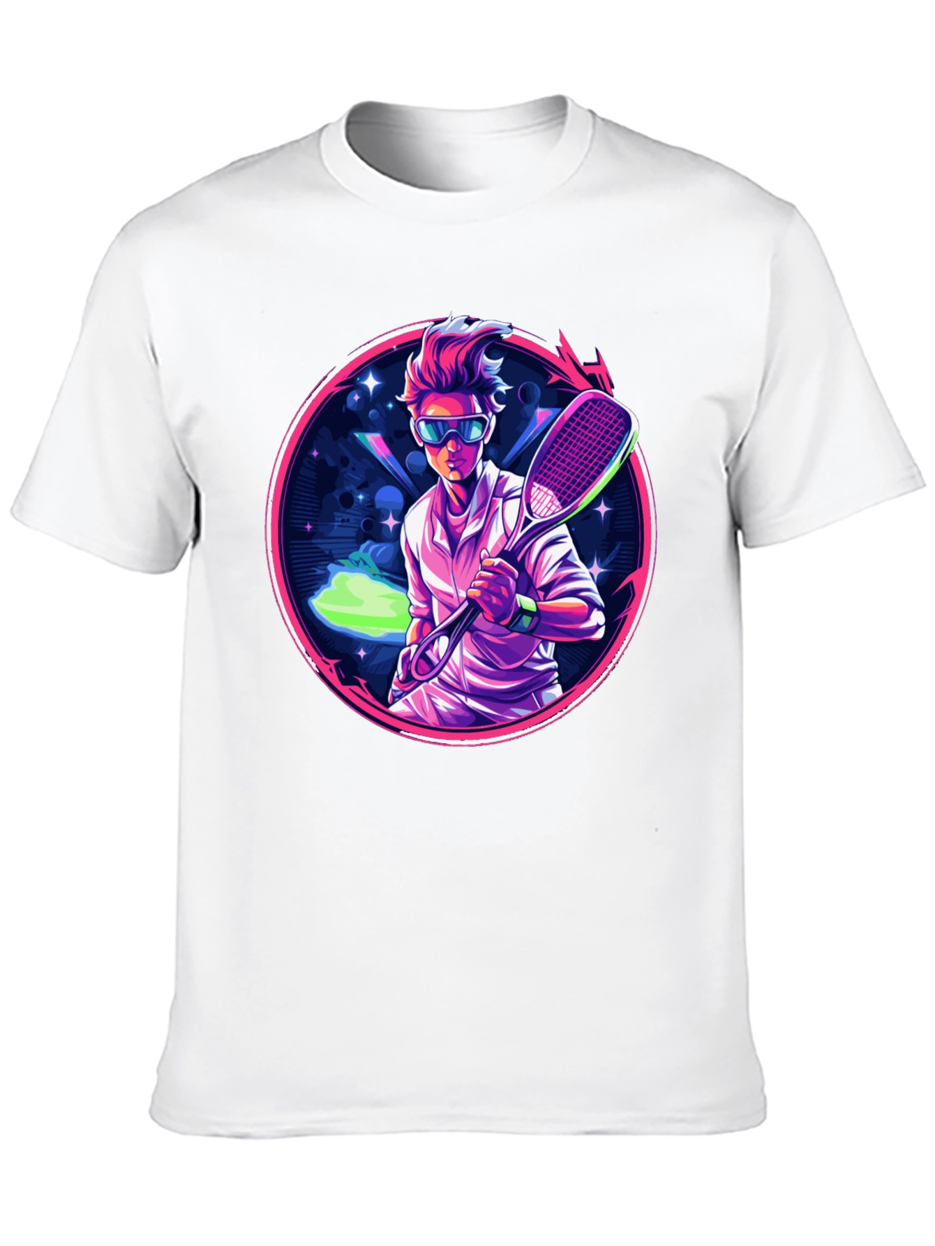 Retro Tennis Player Graphic Tee