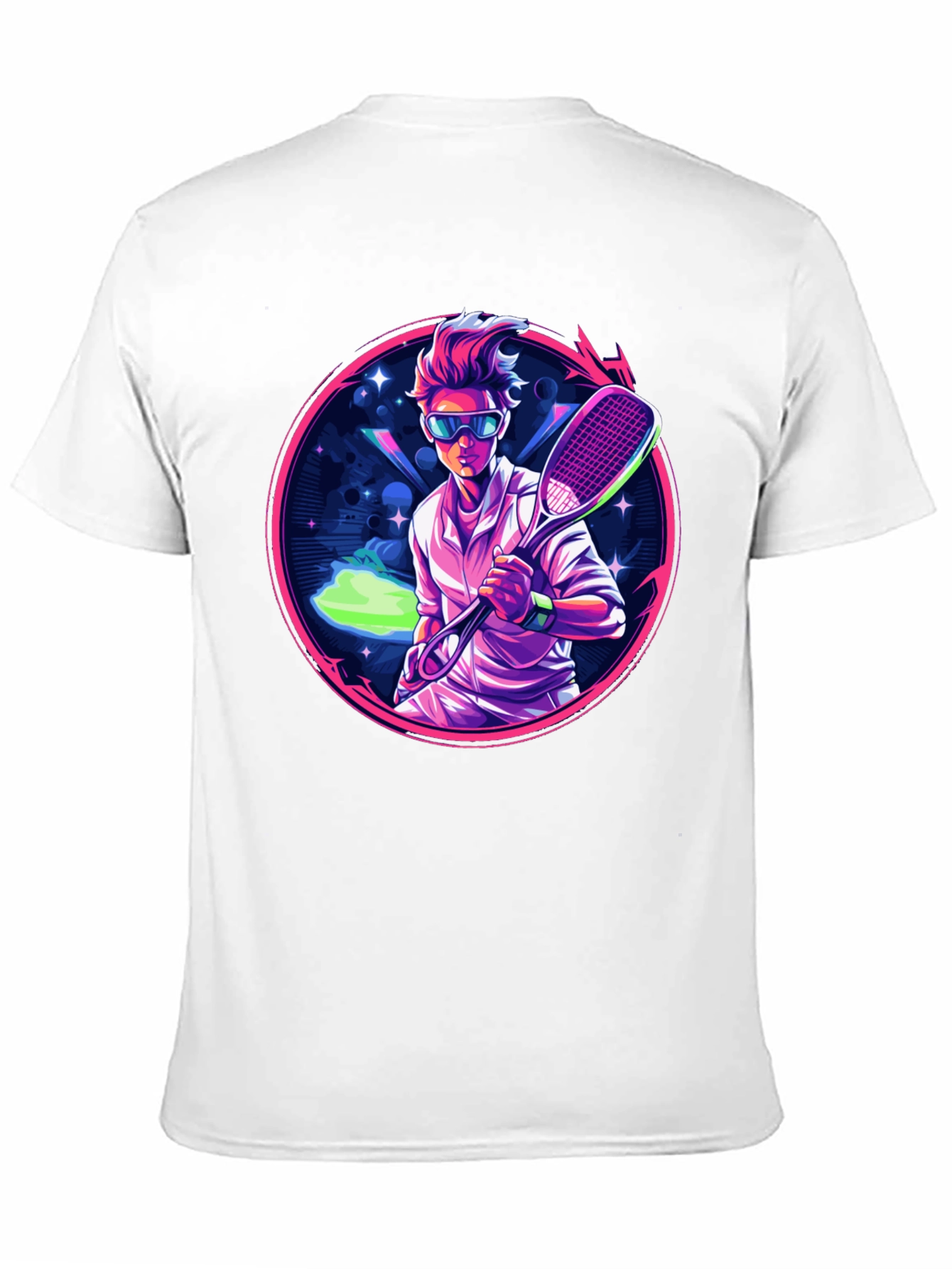 Retro Tennis Player Graphic Tee