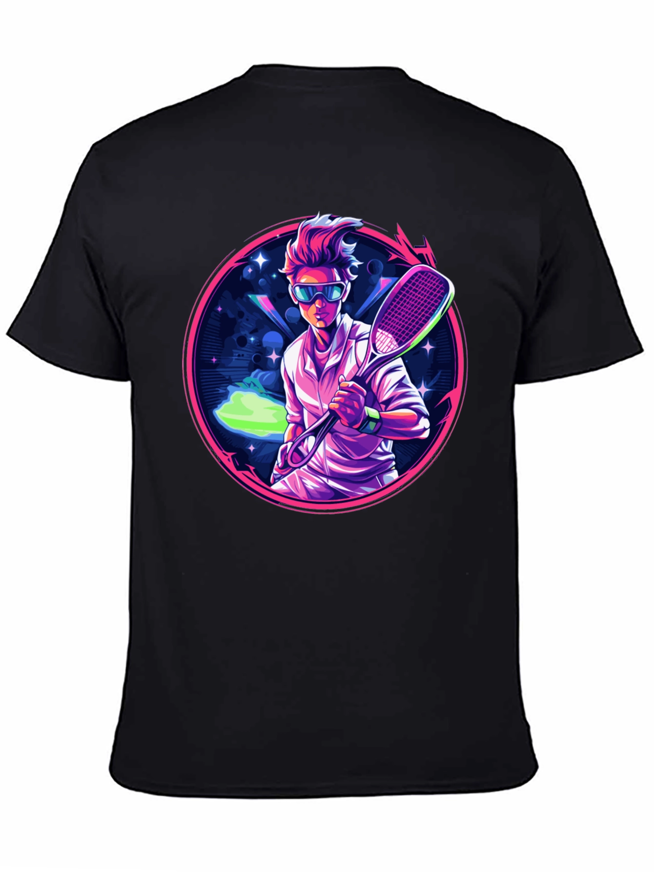 Retro Tennis Player Graphic Tee