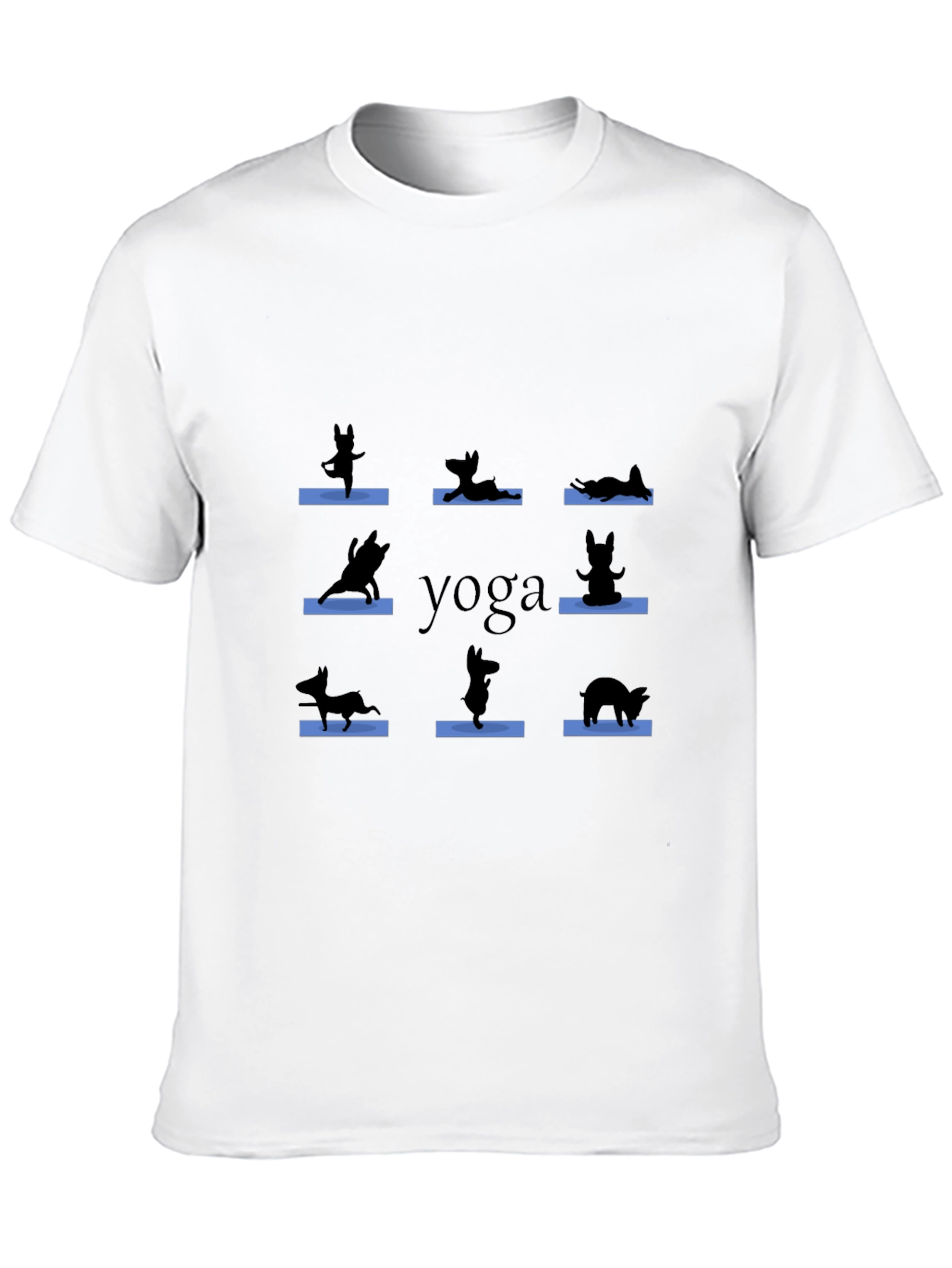 Yoga Dog Silhouette T-Shirt
