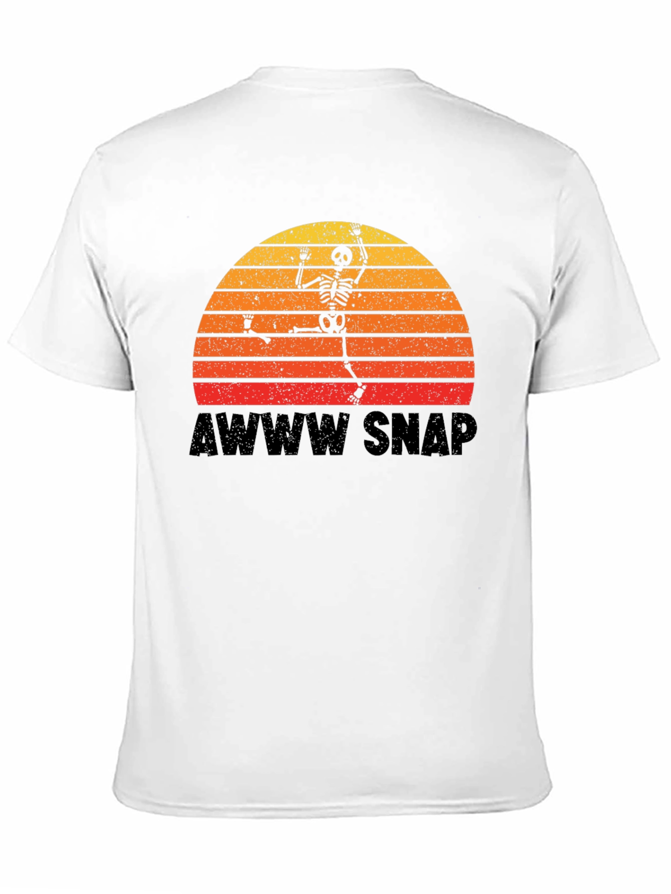 Awww Snap Skeleton Sunset T-Shirt