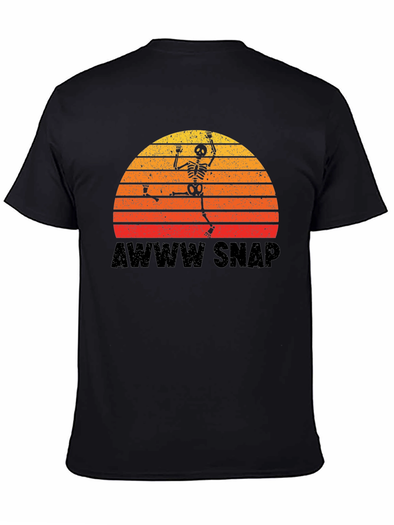 Awww Snap Skeleton Sunset T-Shirt
