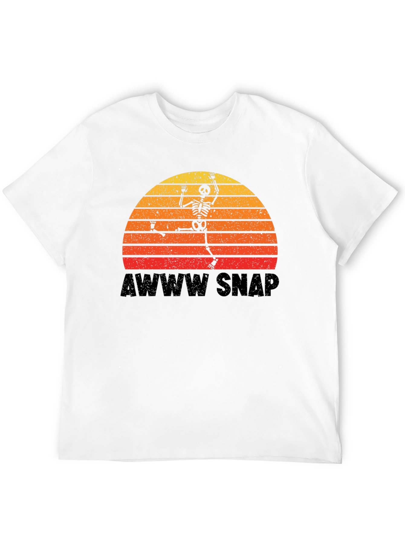 Awww Snap Skeleton Sunset T-Shirt