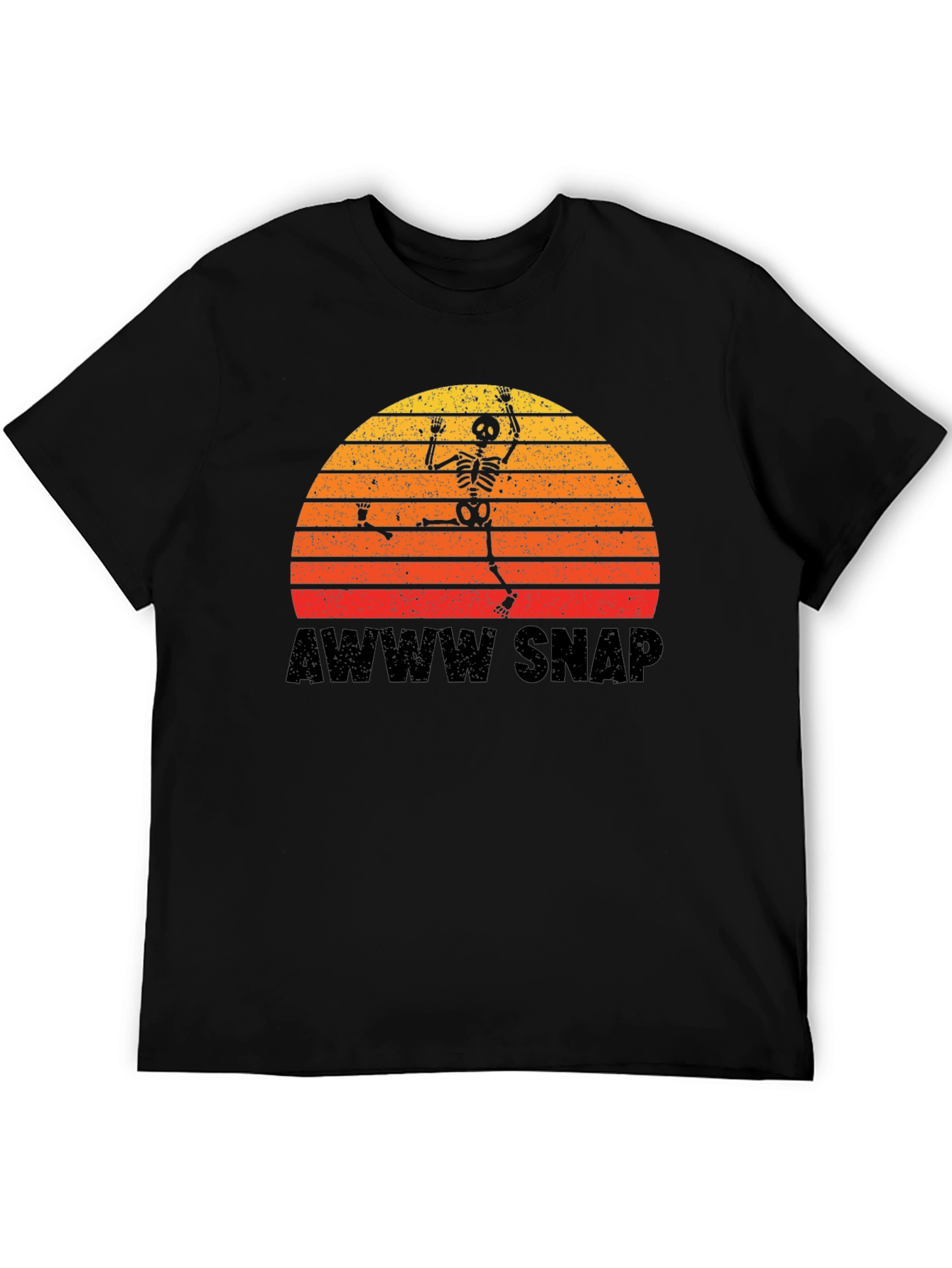 Awww Snap Skeleton Sunset T-Shirt