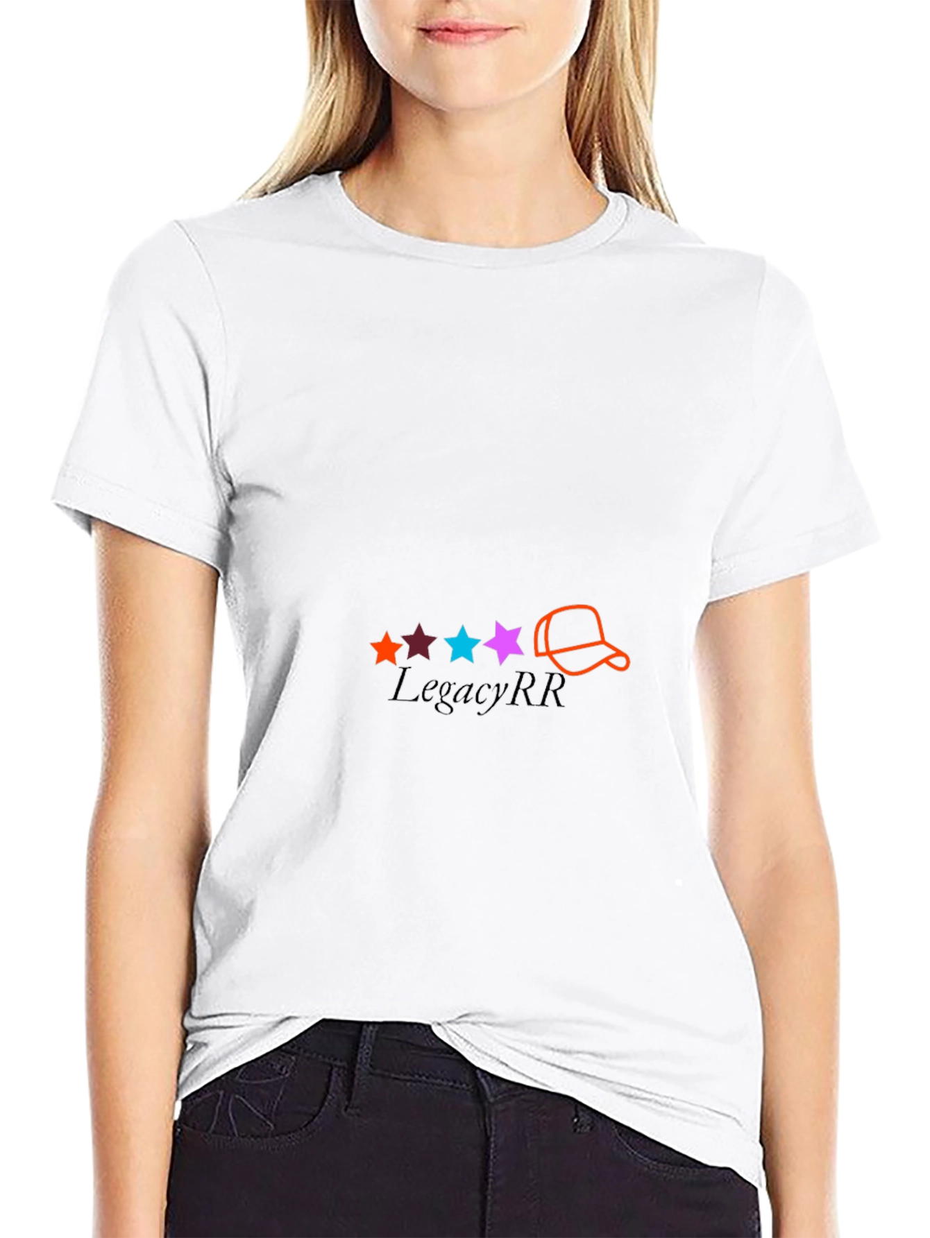 Graphic Print Tee: Stars and Cap Design