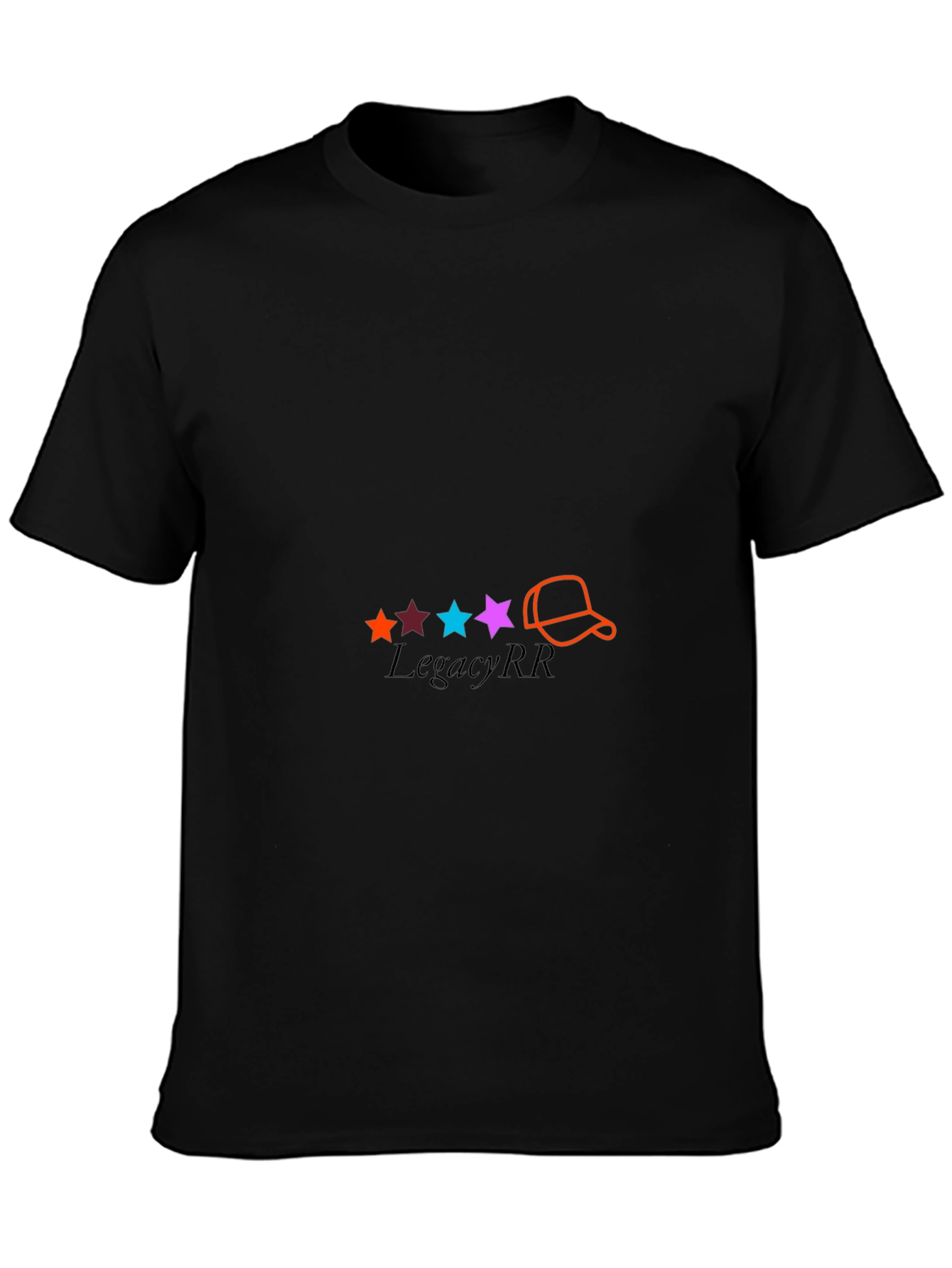 Graphic Print Tee: Stars and Cap Design