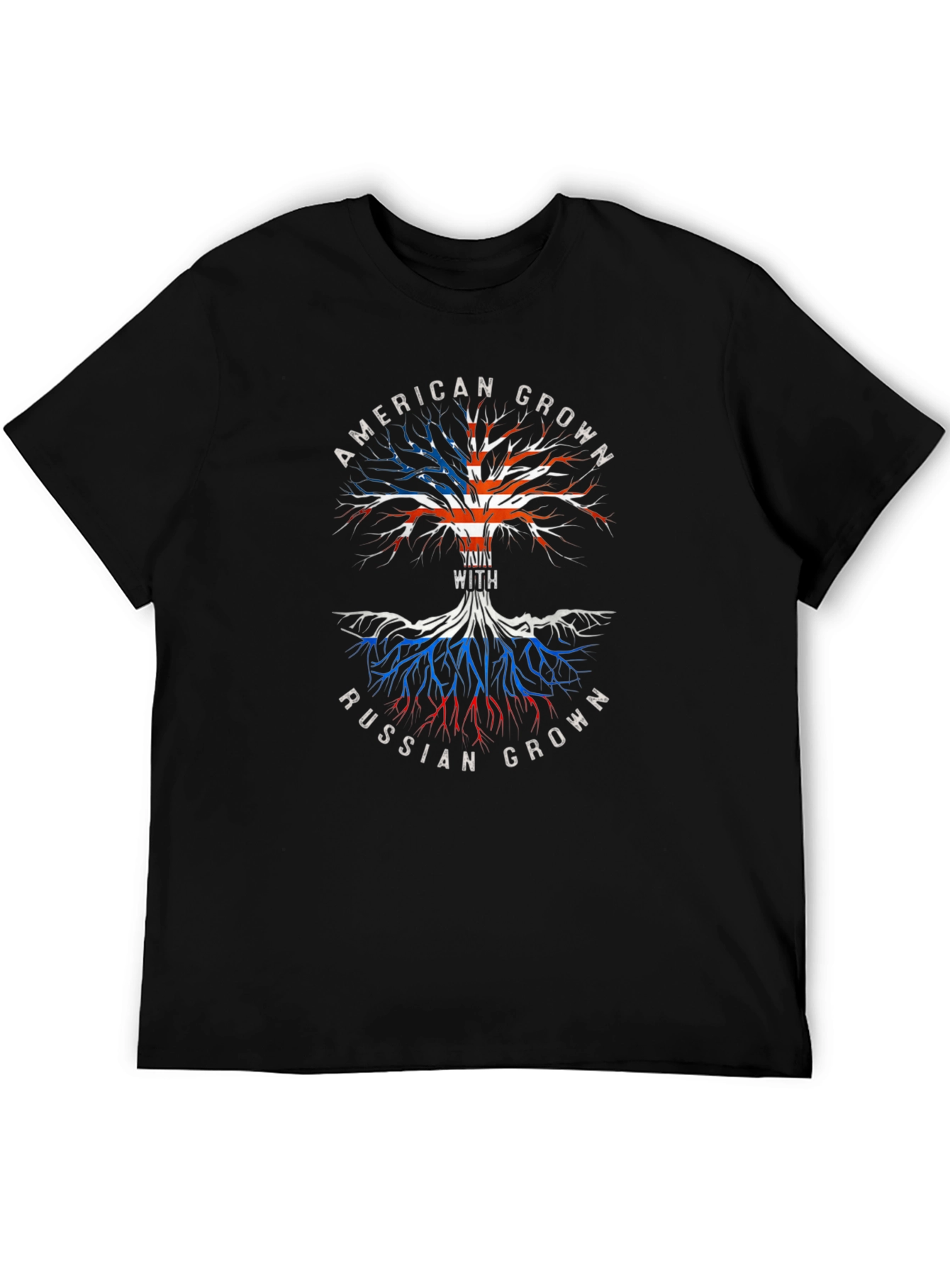 American & Russian Grown Tree Graphic Tee