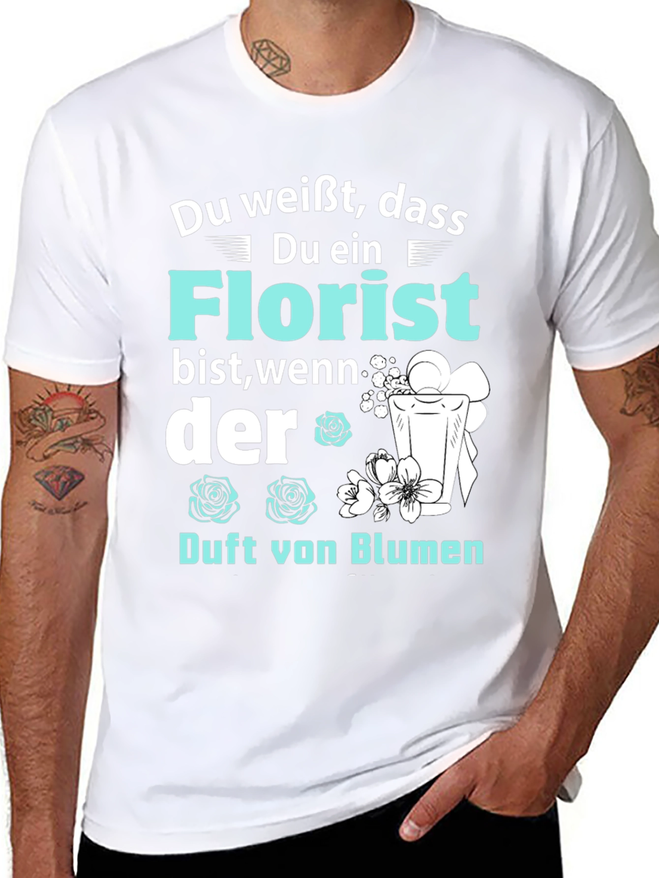 Florist T-Shirt: Duft von Blumen