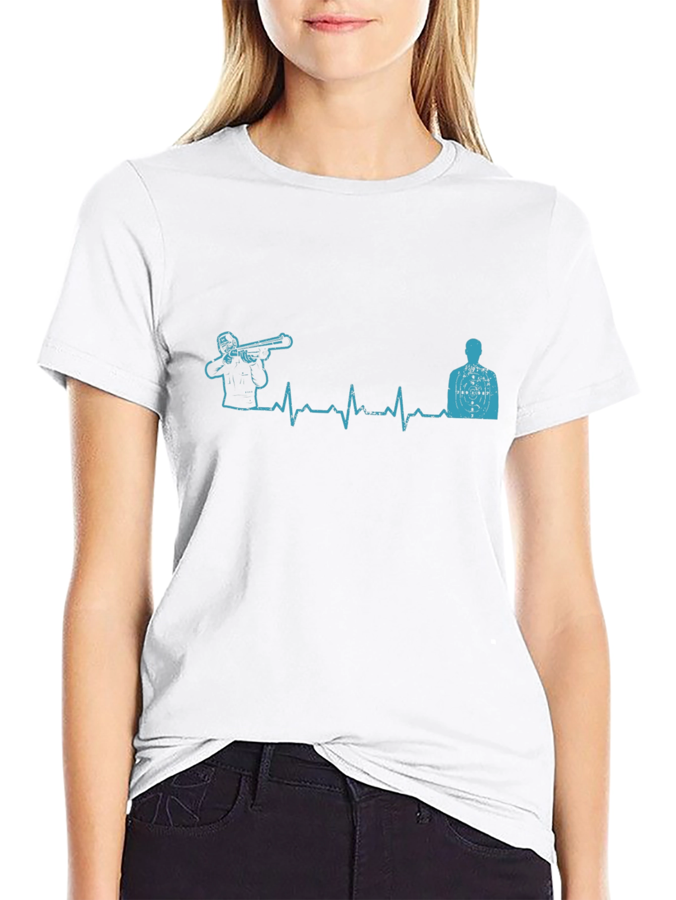 Shooting Heartbeat T-Shirt - Target Practice Tee