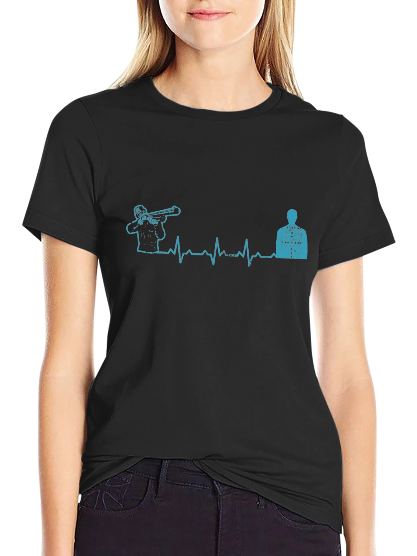 Shooting Heartbeat T-Shirt - Target Practice Tee