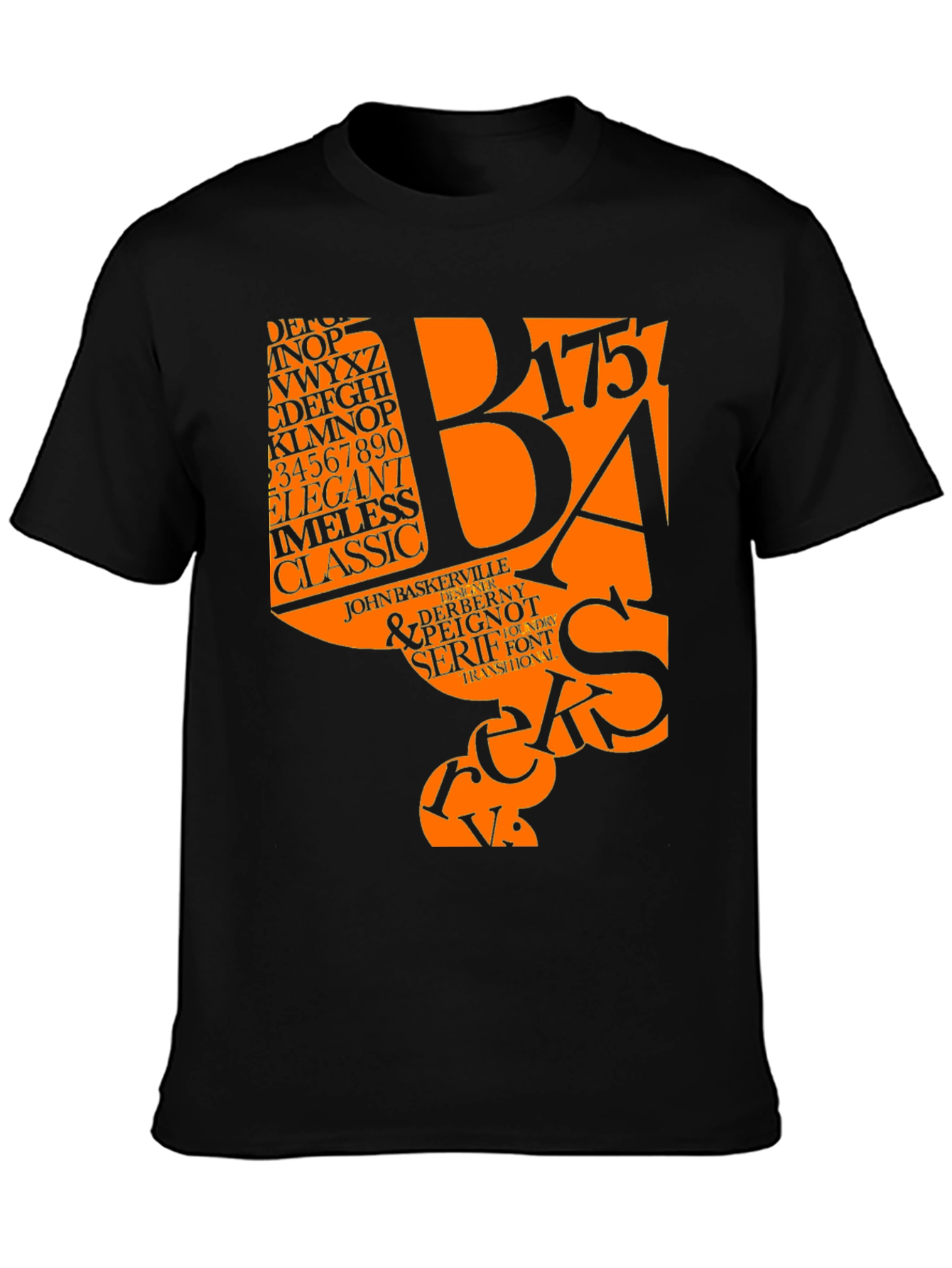 Typography Graphic Tee - Classic Elegant Design