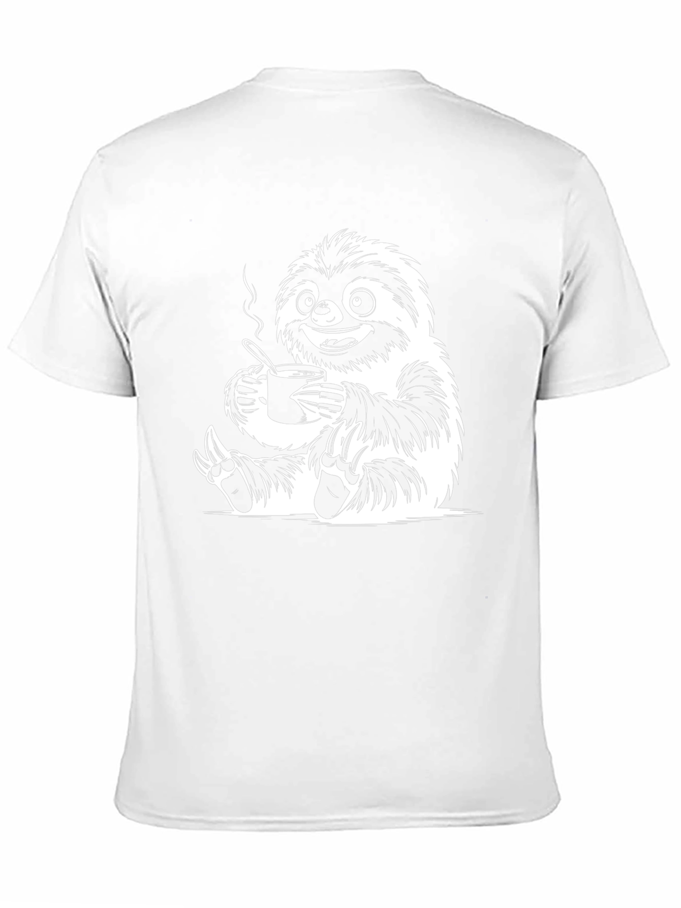 Sloth Coffee Black Graphic Tee