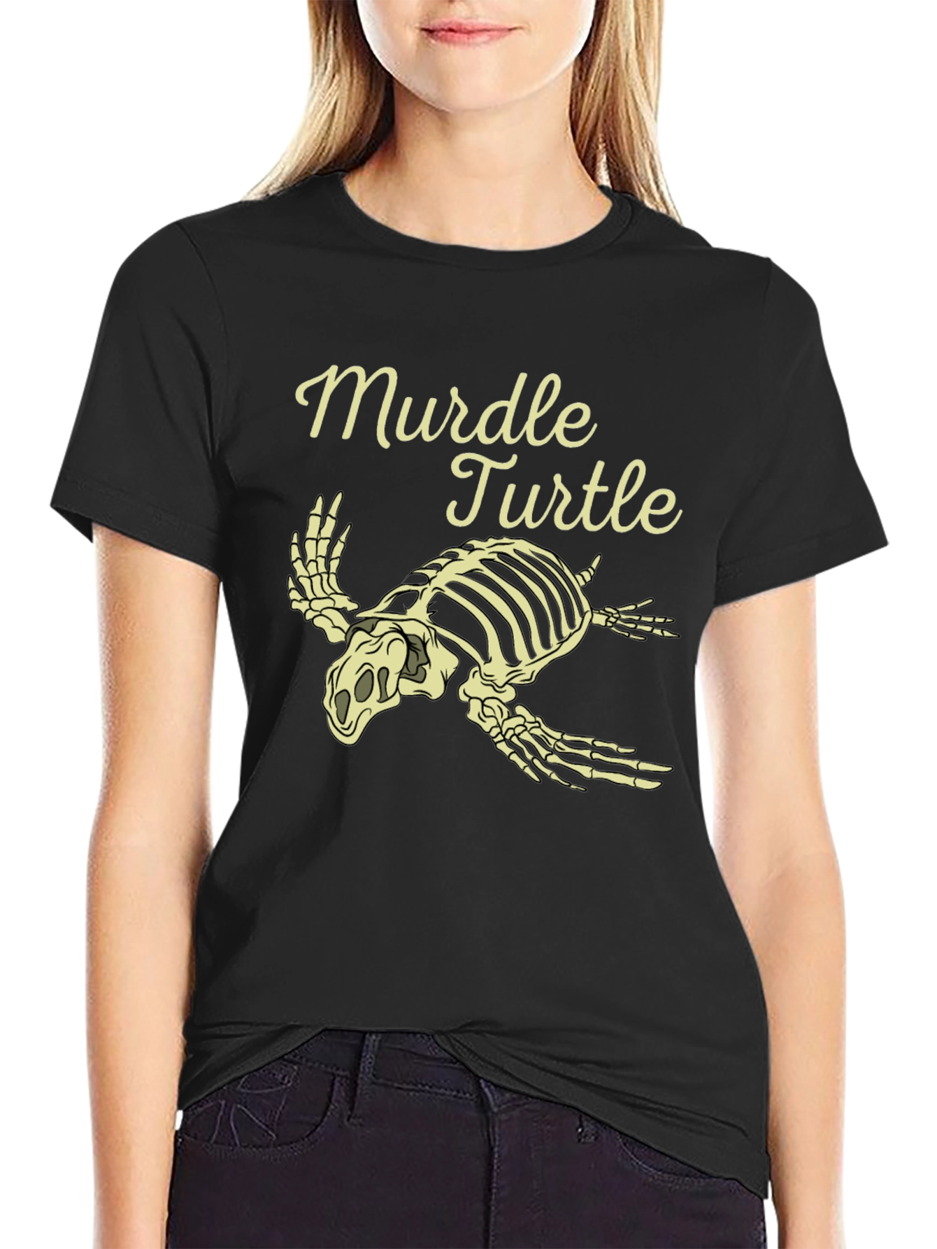 Murdel Turtle Skeleton Graphic Tee