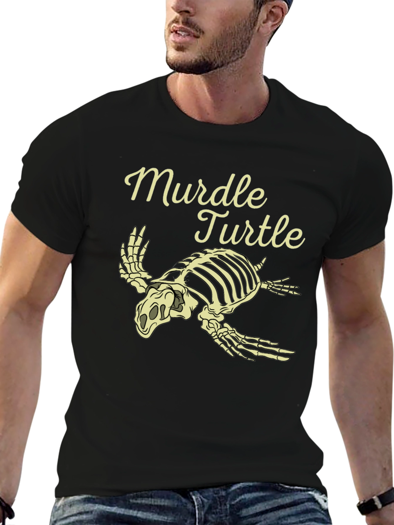 Murdel Turtle Skeleton Graphic Tee