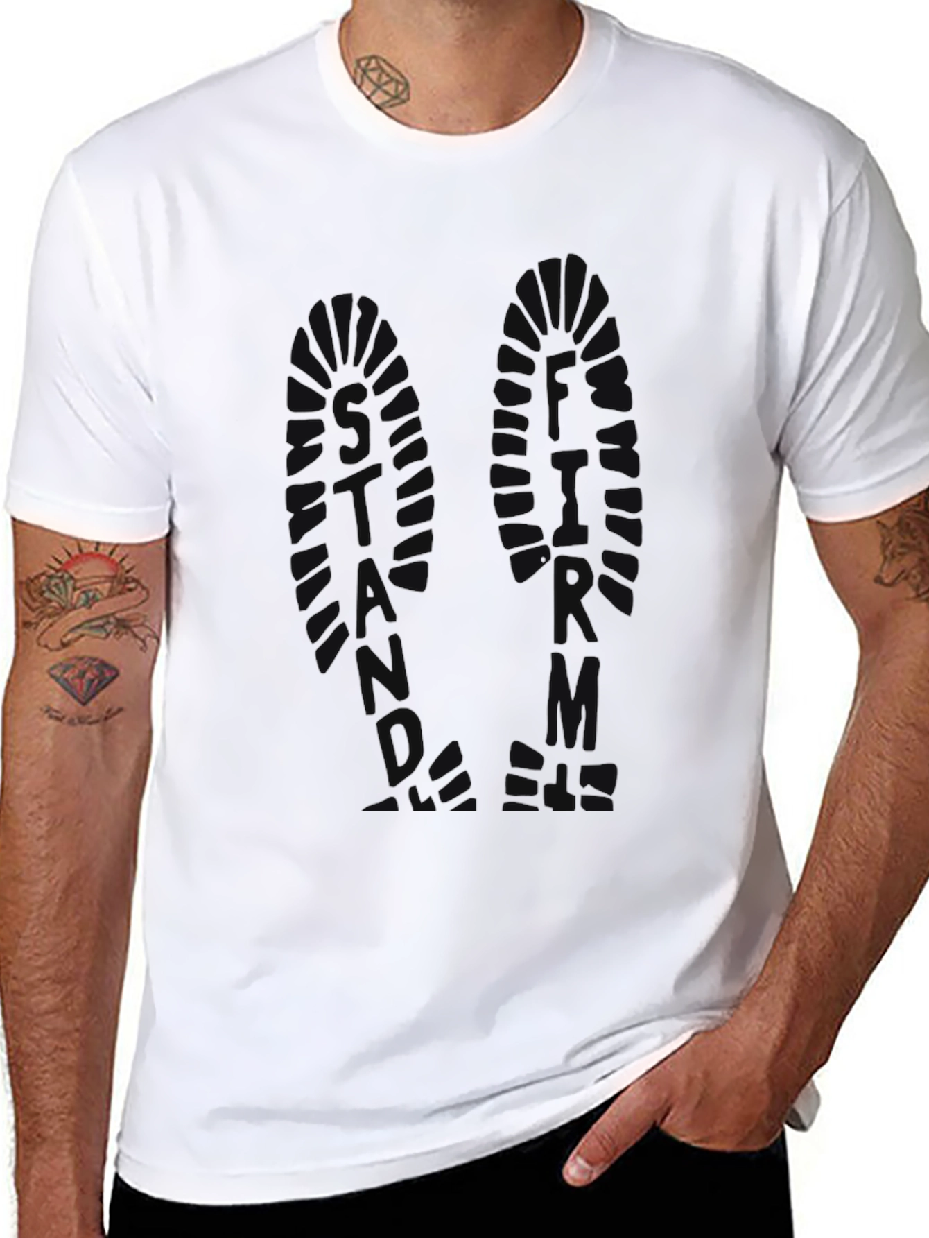 Black Graphic Print T-Shirt