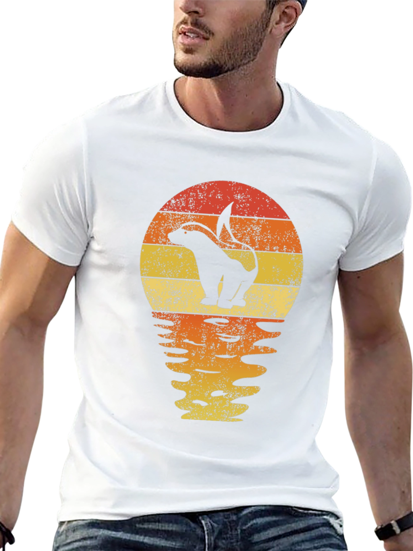 Retro Skunk Sunset T-Shirt