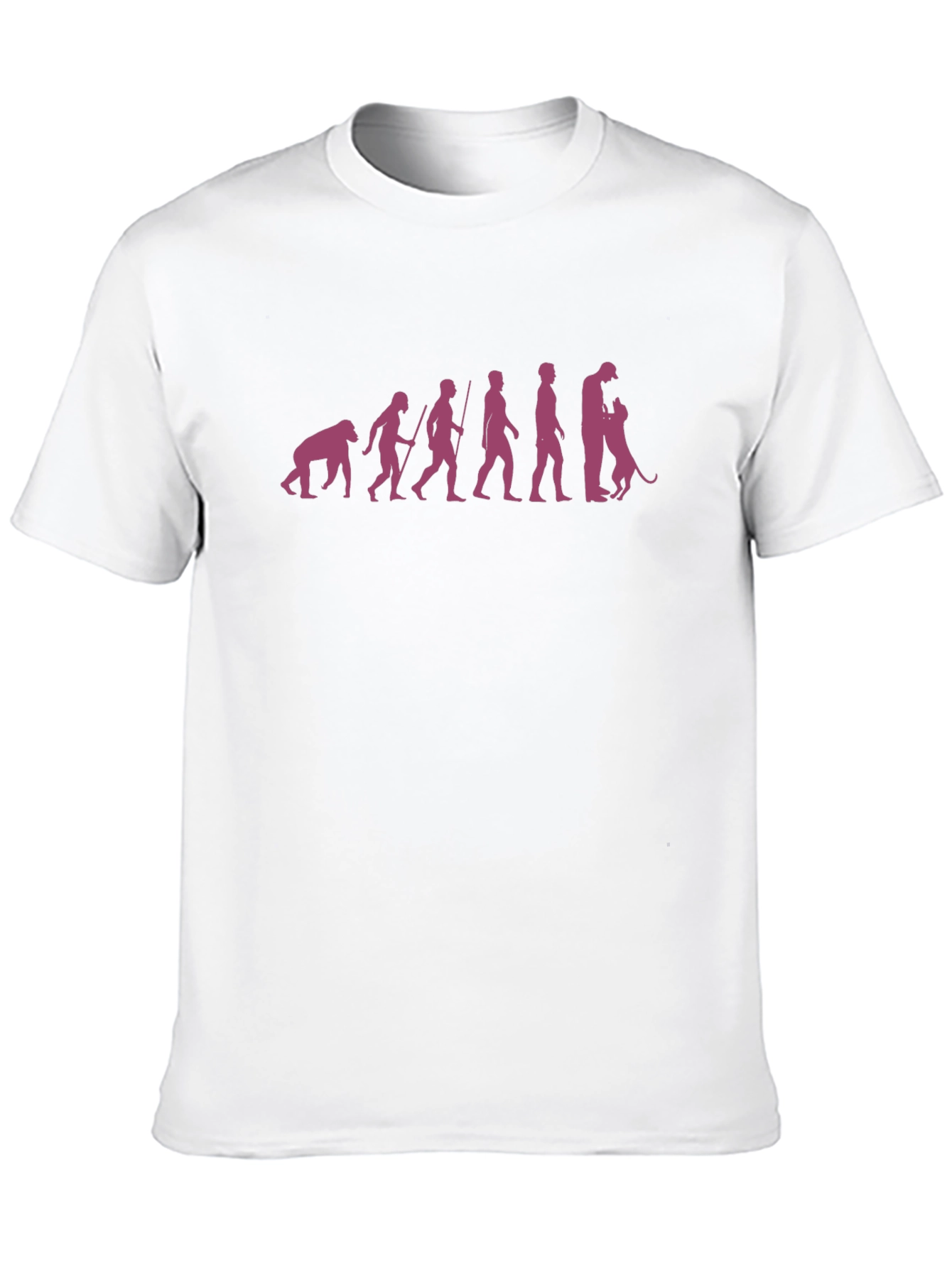 Evolution of Dog Lover Black T-Shirt