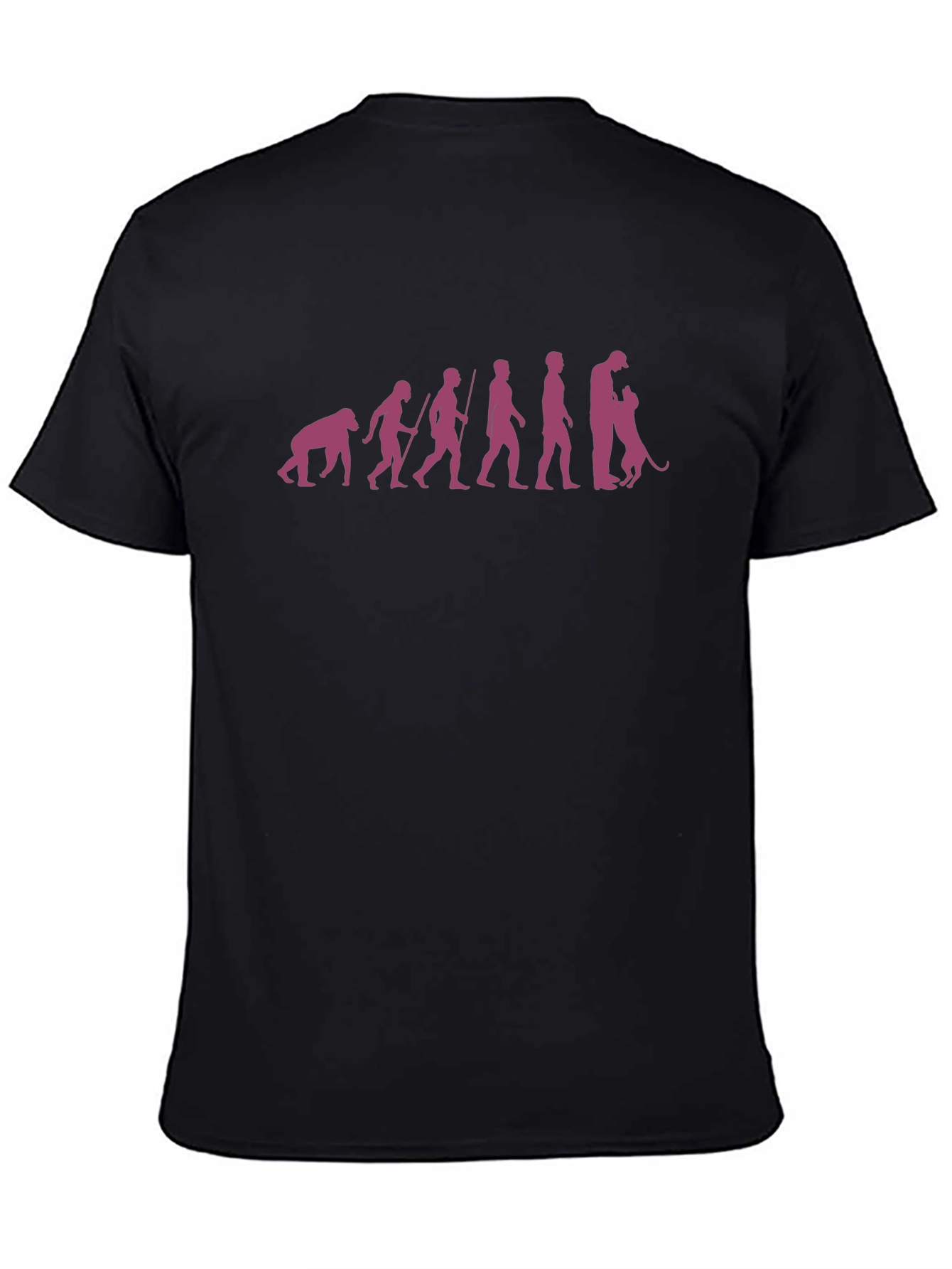 Evolution of Dog Lover Black T-Shirt