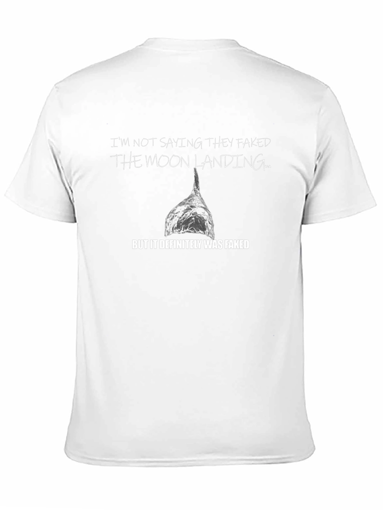 Moon Landing Conspiracy T-Shirt - Foil Hat Humor