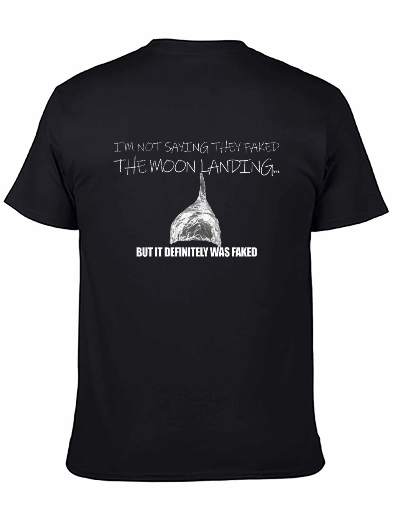 Moon Landing Conspiracy T-Shirt - Foil Hat Humor