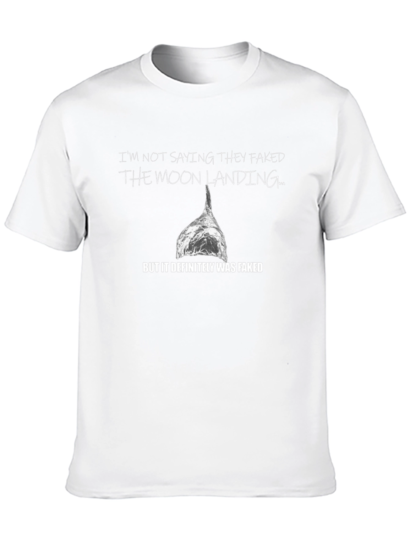 Moon Landing Conspiracy T-Shirt - Foil Hat Humor