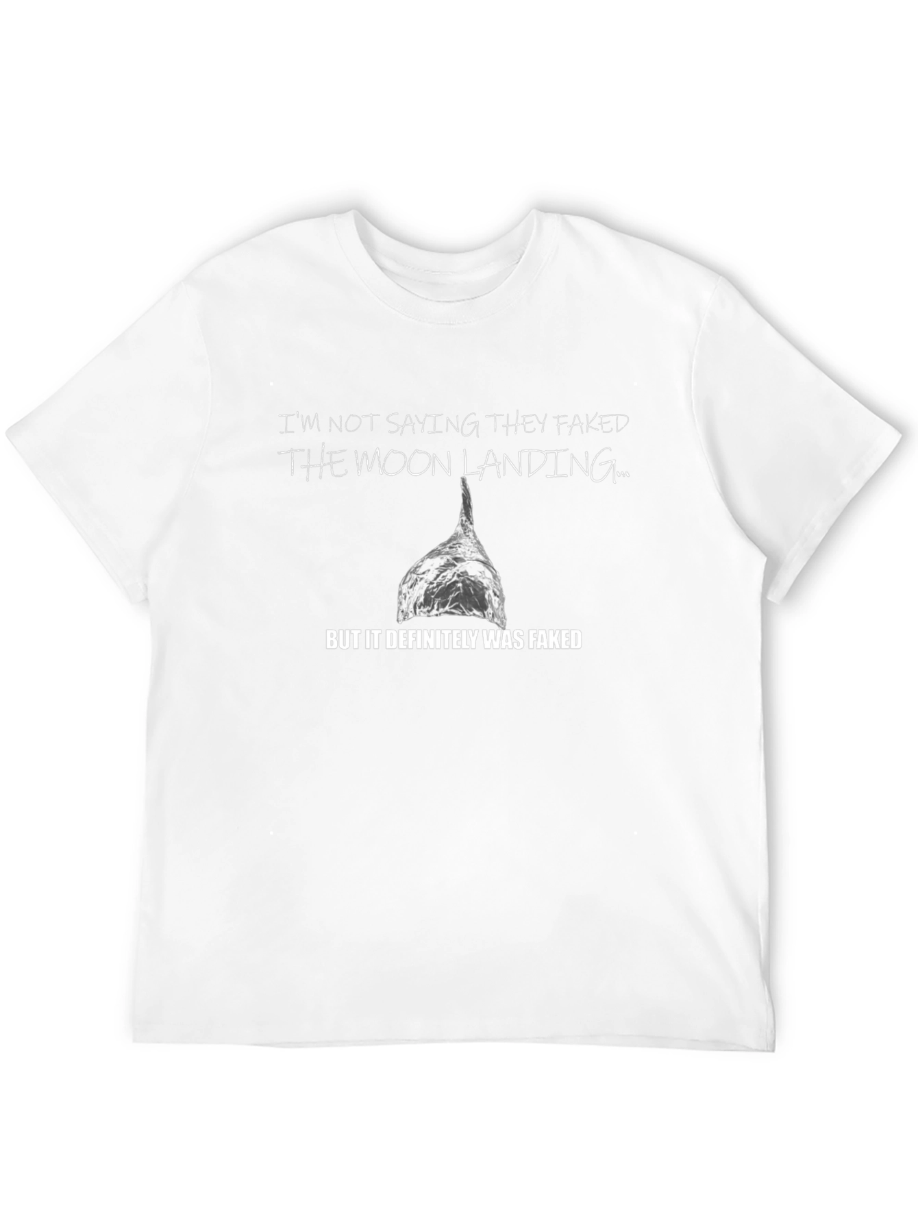 Moon Landing Conspiracy T-Shirt - Foil Hat Humor